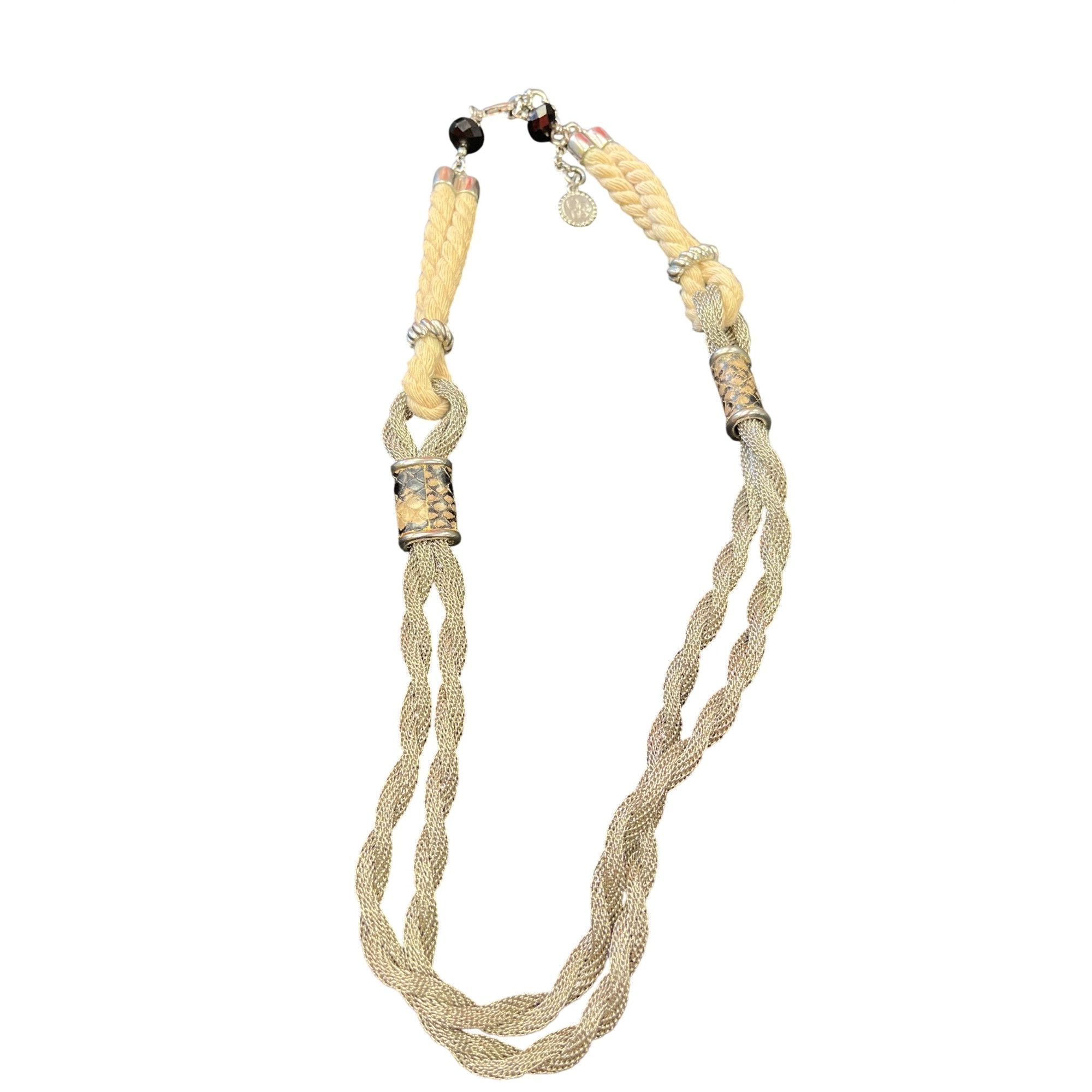 Brighton JB Brighton braided rope silver mesh statement necklace SKU Size ONE SIZE - 7 Thumbnail