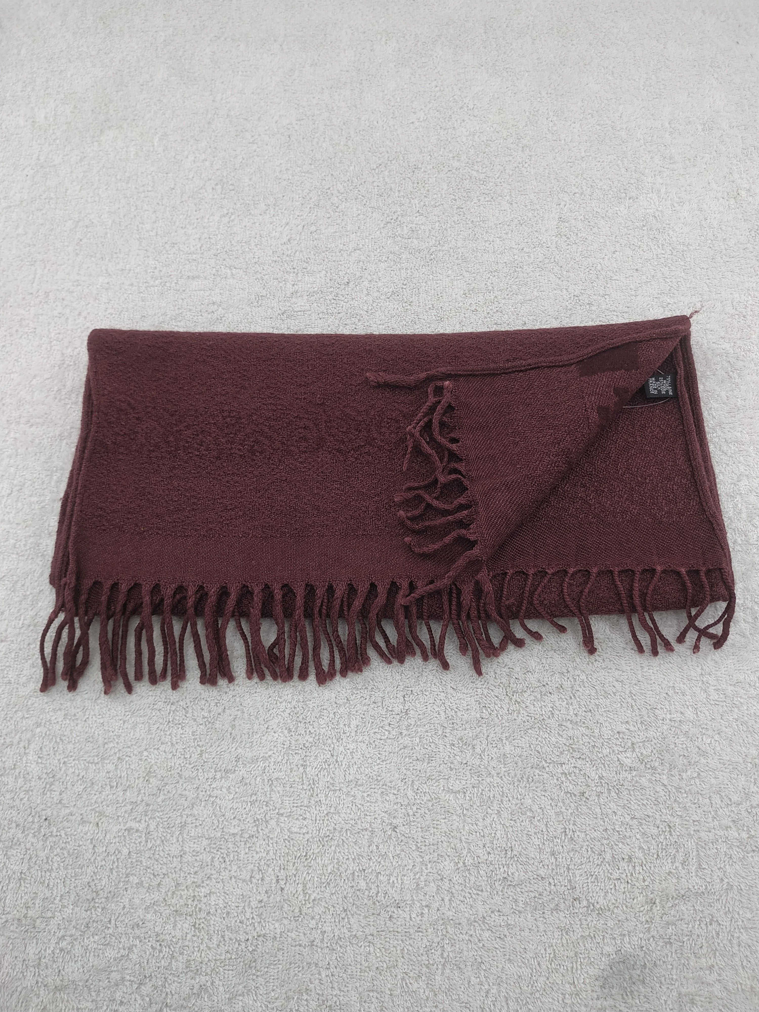 Lanvin Vintage Lanvin Wool Scarf/Muffler/Neckwear MF106 Size ONE SIZE - 4 Thumbnail