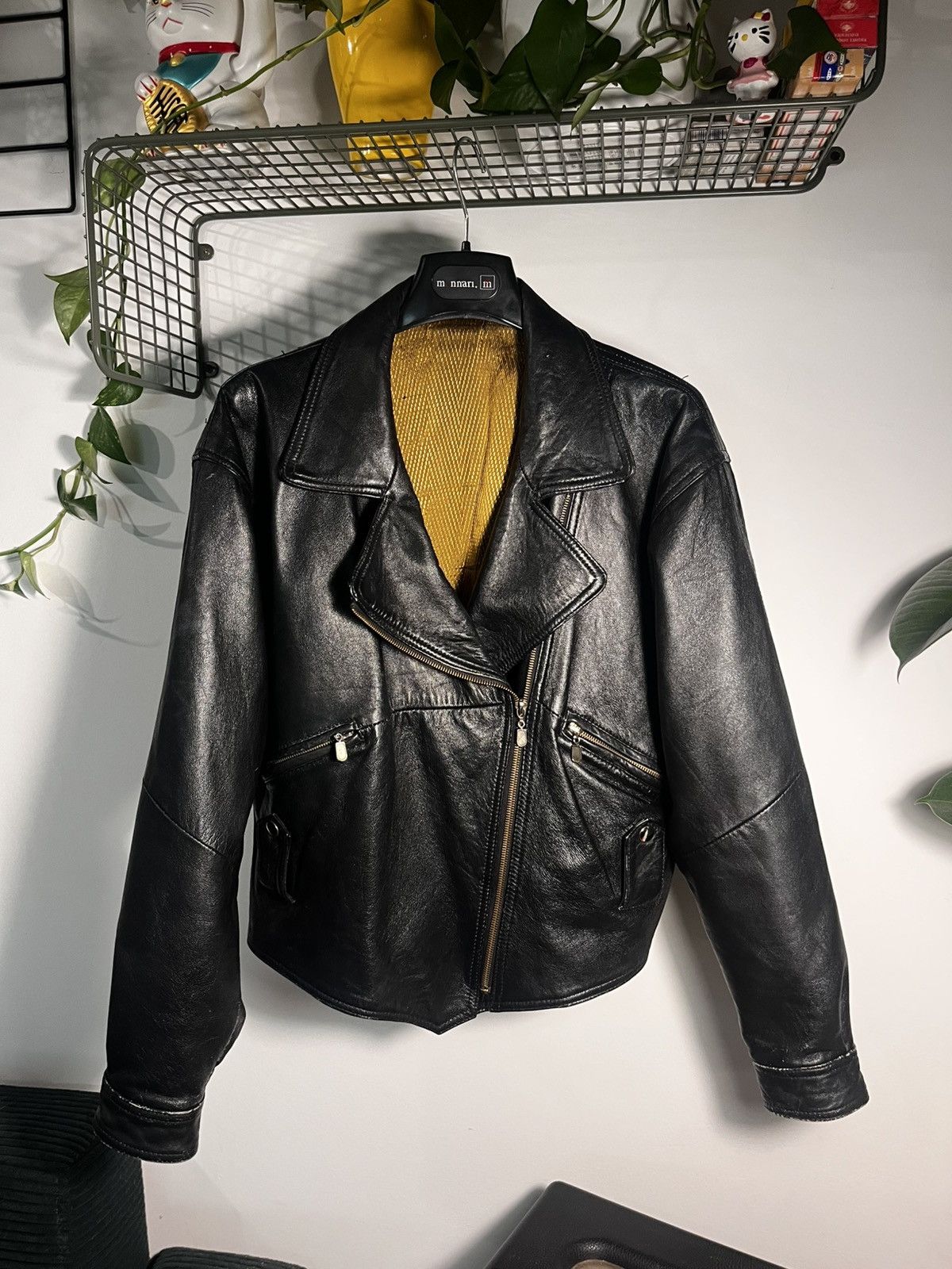 Vintage Real biker authentic leather 90’s vintage Size L / US 10 / IT 46 - 2 Thumbnail