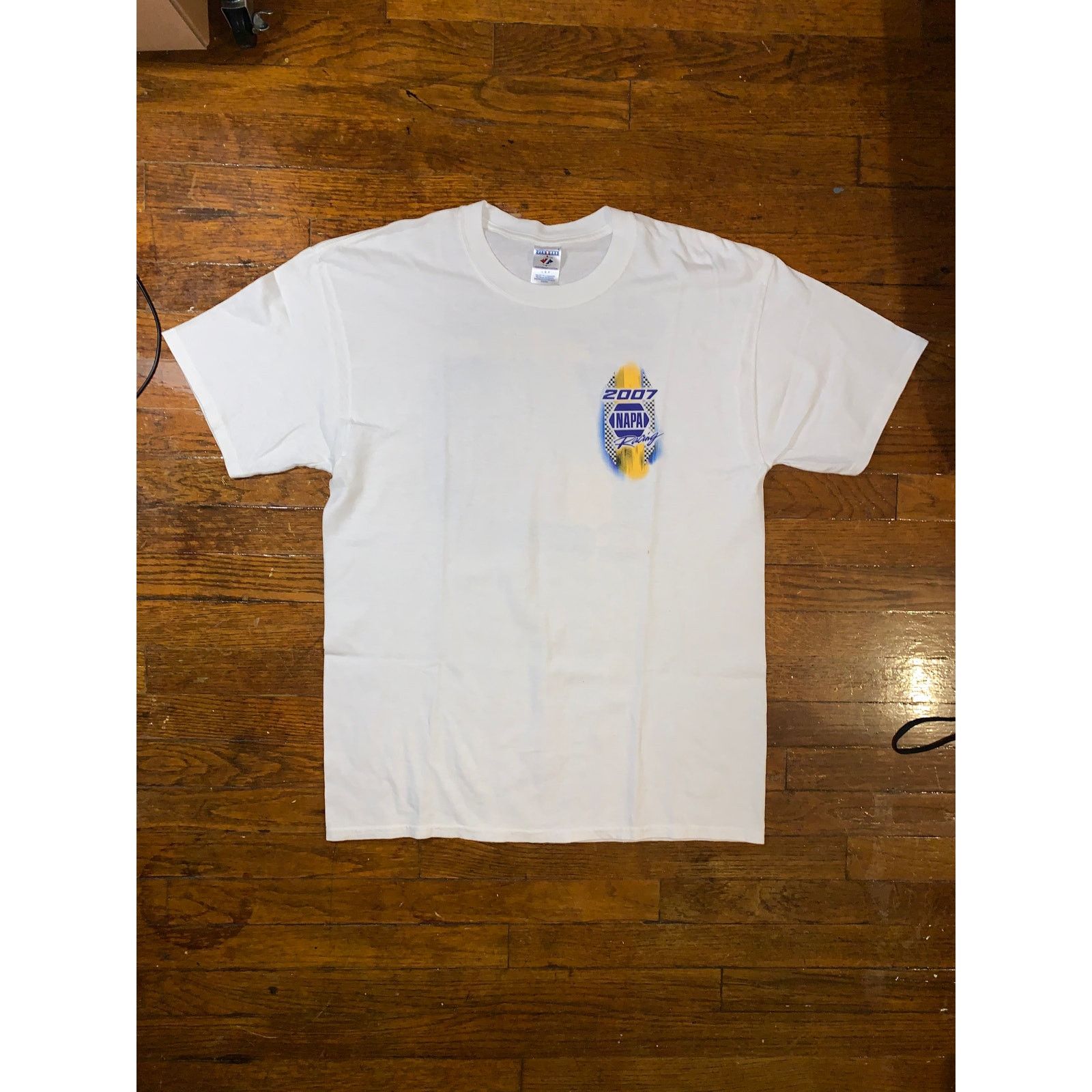 Jerzees NAPA Racing 2007 T Shirt Large White NASCAR Jerzees Racing Size US L / EU 52-54 / 3 - 2 Thumbnail