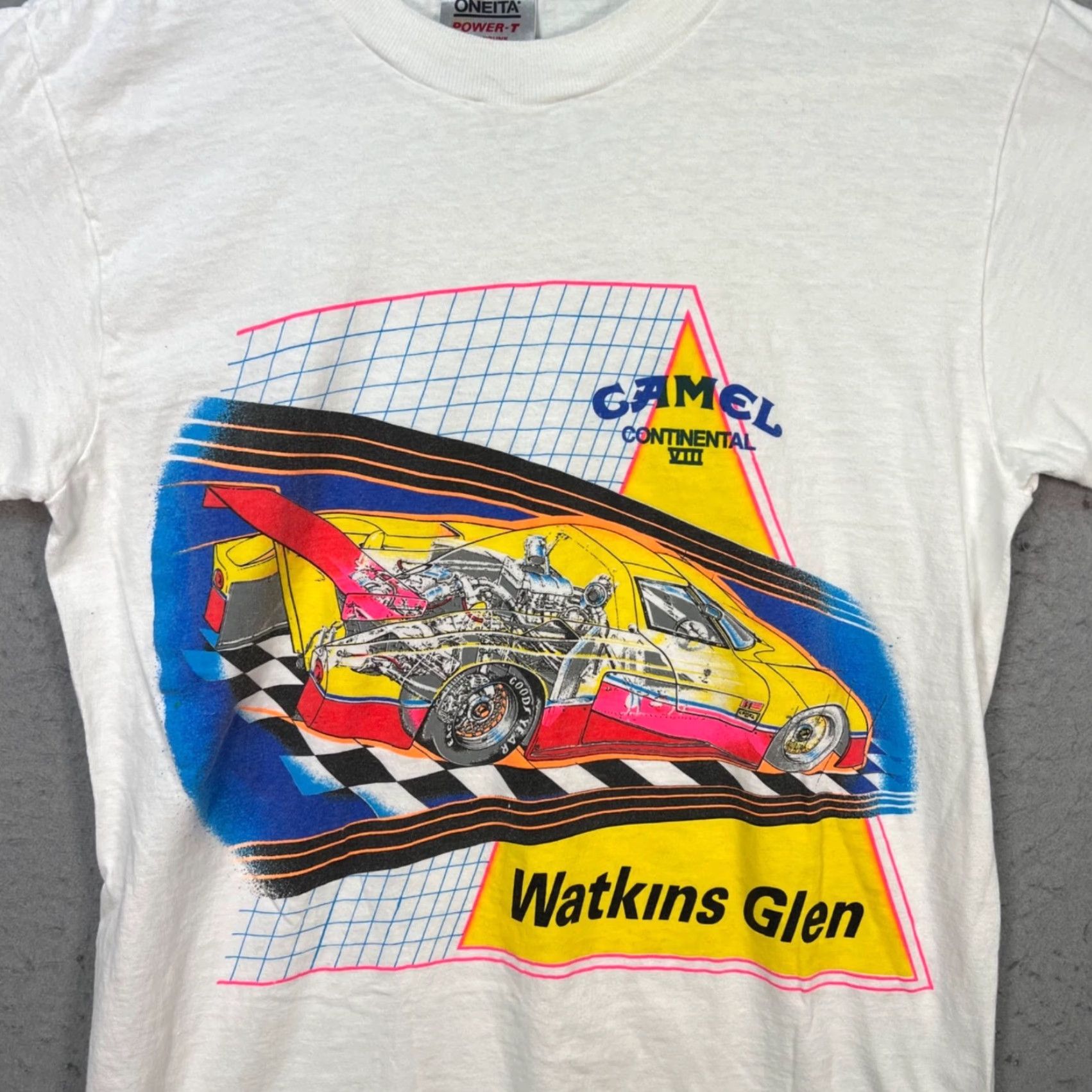 Vintage VINTAGE 90s Camel GT IMSA Watkins Glen Racing White T-Shirt Mens M Size US M / EU 48-50 / 2 - 4 Thumbnail