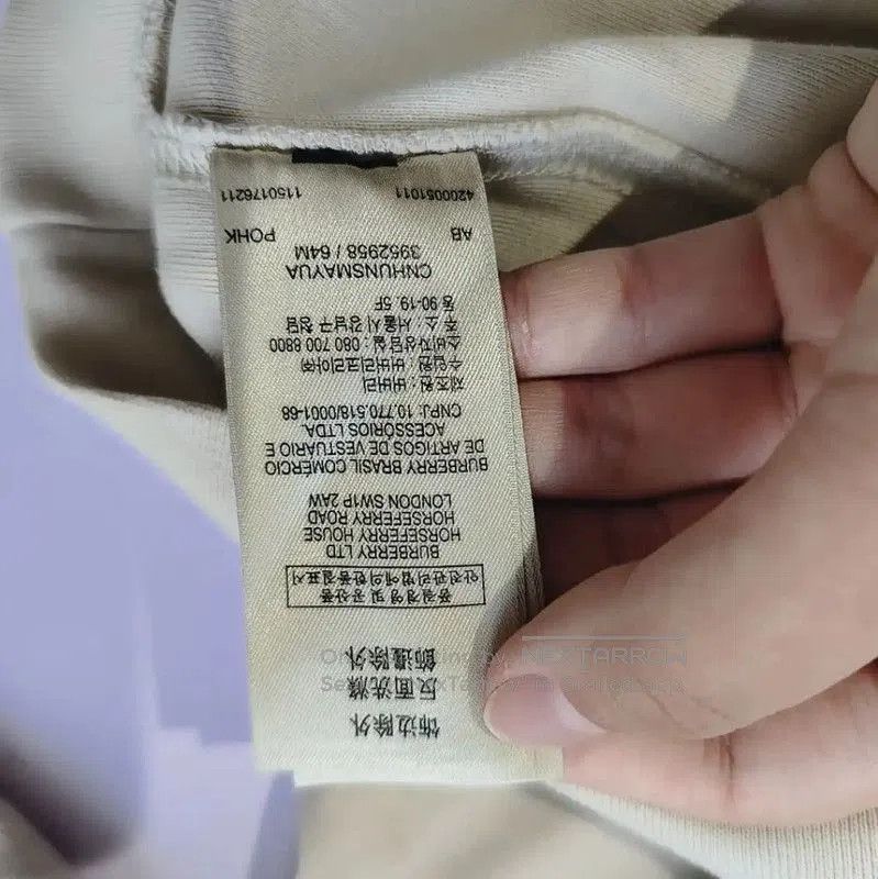 Burberry Burberry Women's Cotton Sweatshirt in Beige. Size XXL / US 16-18 / IT 52-54 - 7 Thumbnail