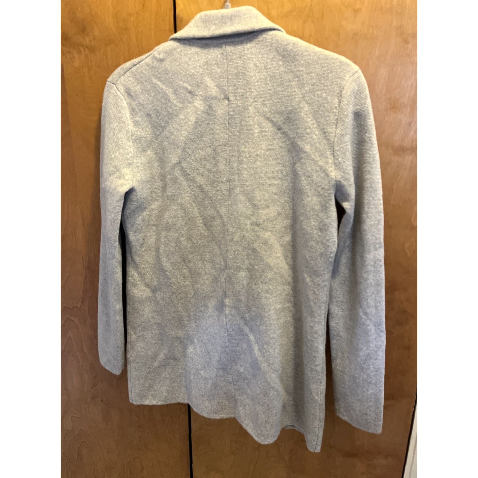 J.Crew J.CREW Women's XS Beige Merino Wool Sweater Blazer Cardigan - Classic Tight-Knit, Long Sleeve, 2 Button, All Seasons Size XS / US 0-2 / IT 36-38 - 6 Thumbnail
