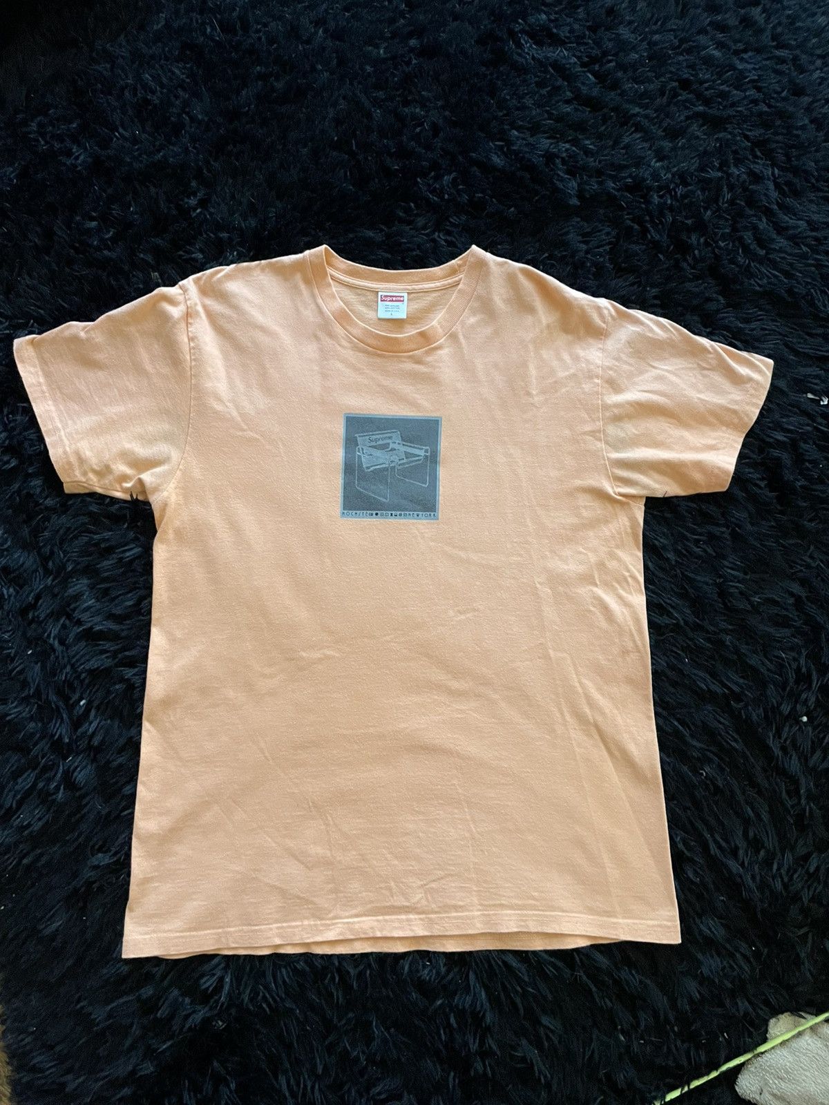 Supreme Supreme Chairs Logo Tee Peach Size US L / EU 52-54 / 3 - 1 Thumbnail