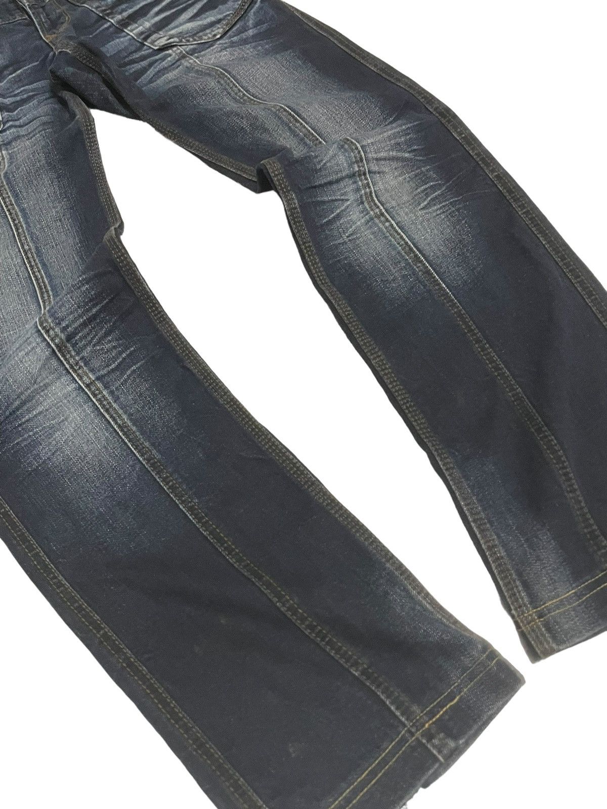 Hysteric Glamour × Nicole Club Nicole Club Ezyme Laser Wash Claw Mark Studded Jeans Size US 30 / EU 46 - 19 Thumbnail