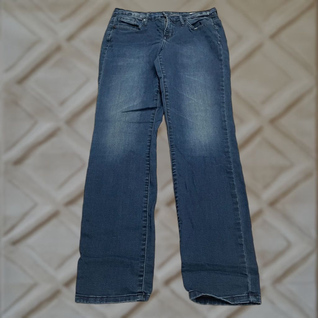 Calvin Klein Calvin Klein Jeans Womens Curvy Skinny Denim Blue Dark Wash 30 32x31.5 Modern Classic USA Designer Curvy Skinny Size 30" / US 8 / IT 44 - 1 Thumbnail