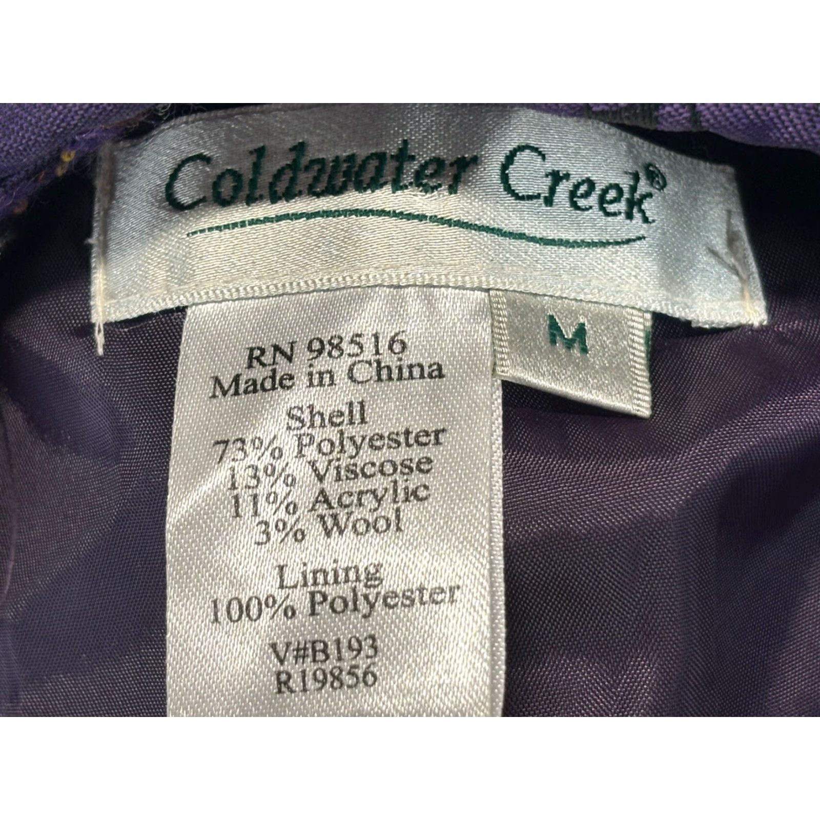 Coldwater Creek Coldwater Creek Embroidered Blazer Jacket M Purple Black Textured Western Vibes Size M / US 6-8 / IT 42-44 - 7 Thumbnail