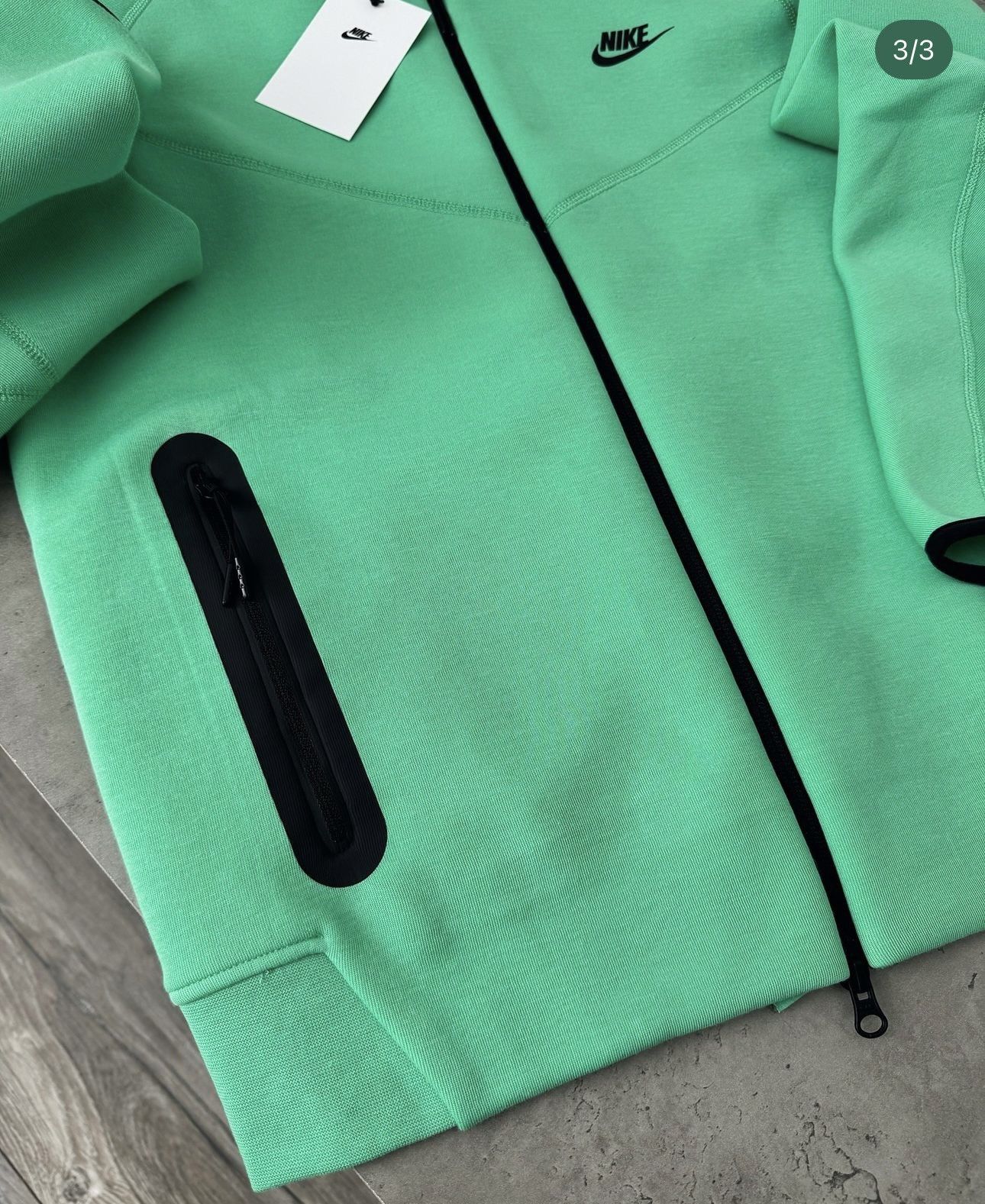 Nike Nike tech fleece zip hoodie green drill rare size S Size US S / EU 44-46 / 1 - 2 Thumbnail