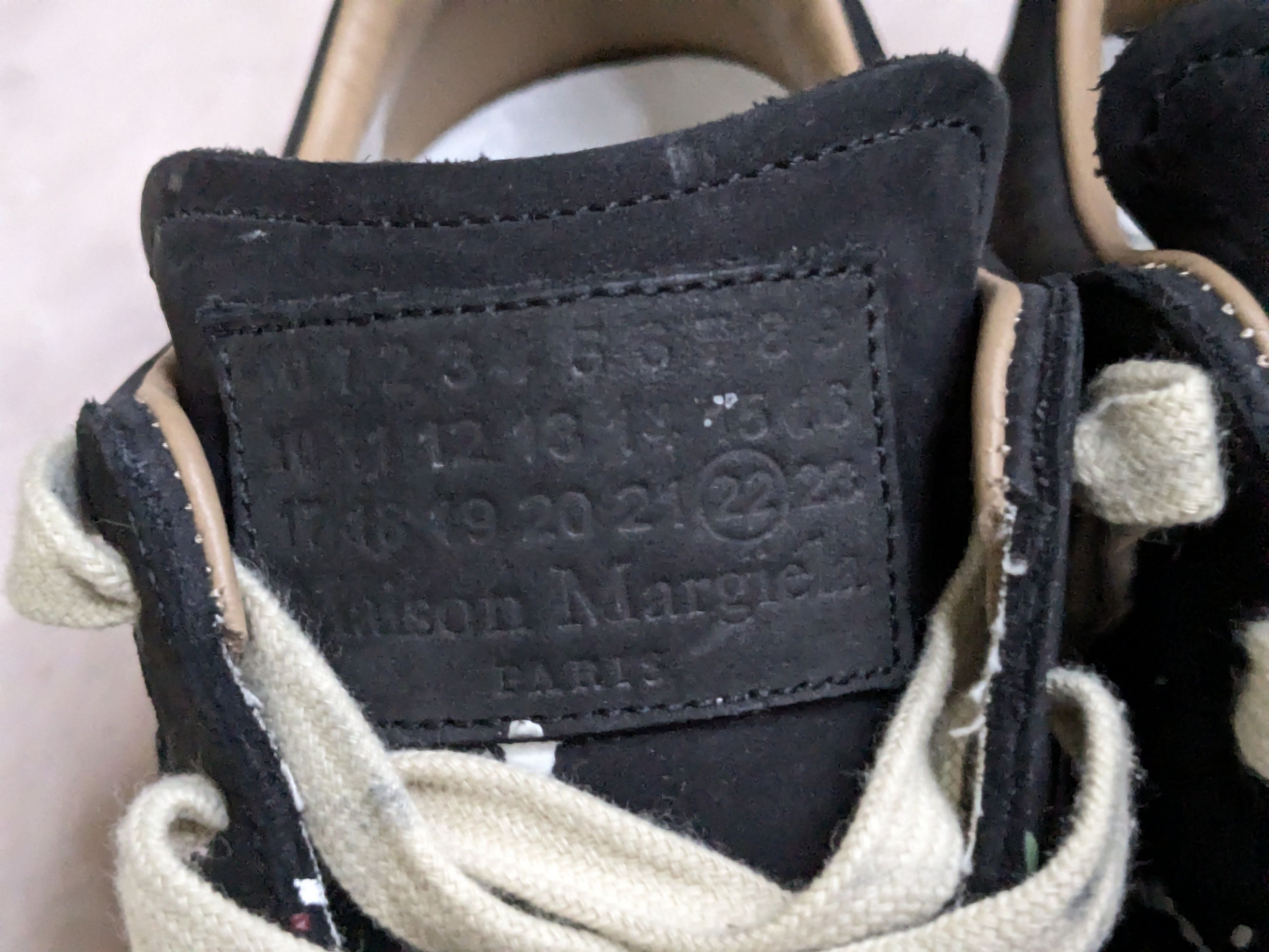 Maison Margiela Maison Margiela Replica GAT Black Paint Splatter 9 42 Size US 9 / EU 42 - 7 Thumbnail
