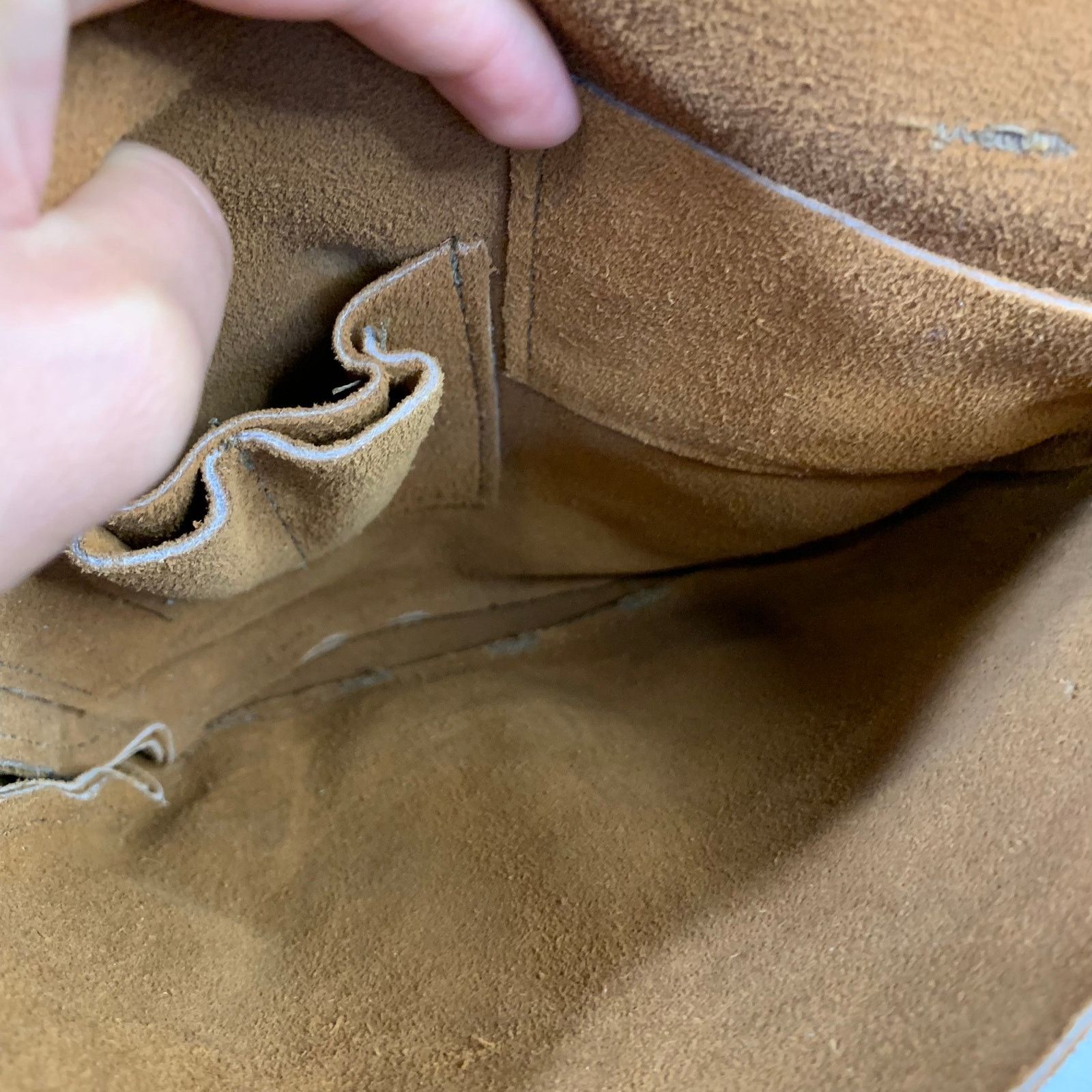 Leather Genuine Leather Crossbody Bags Brown Color Made in USA. Size ONE SIZE - 8 Thumbnail