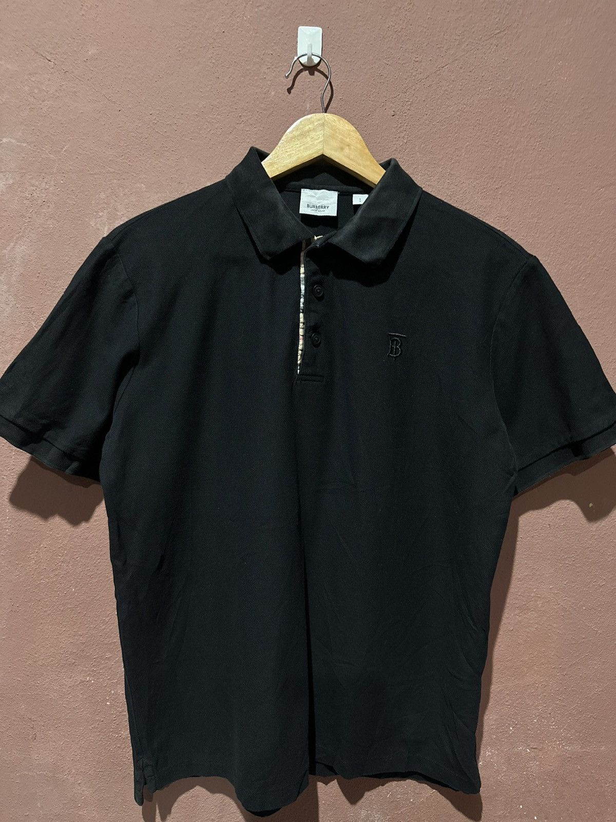 Burberry × Vintage Burberry Eddie Core Polo L Black Size US L / EU 52-54 / 3 - 1 Thumbnail