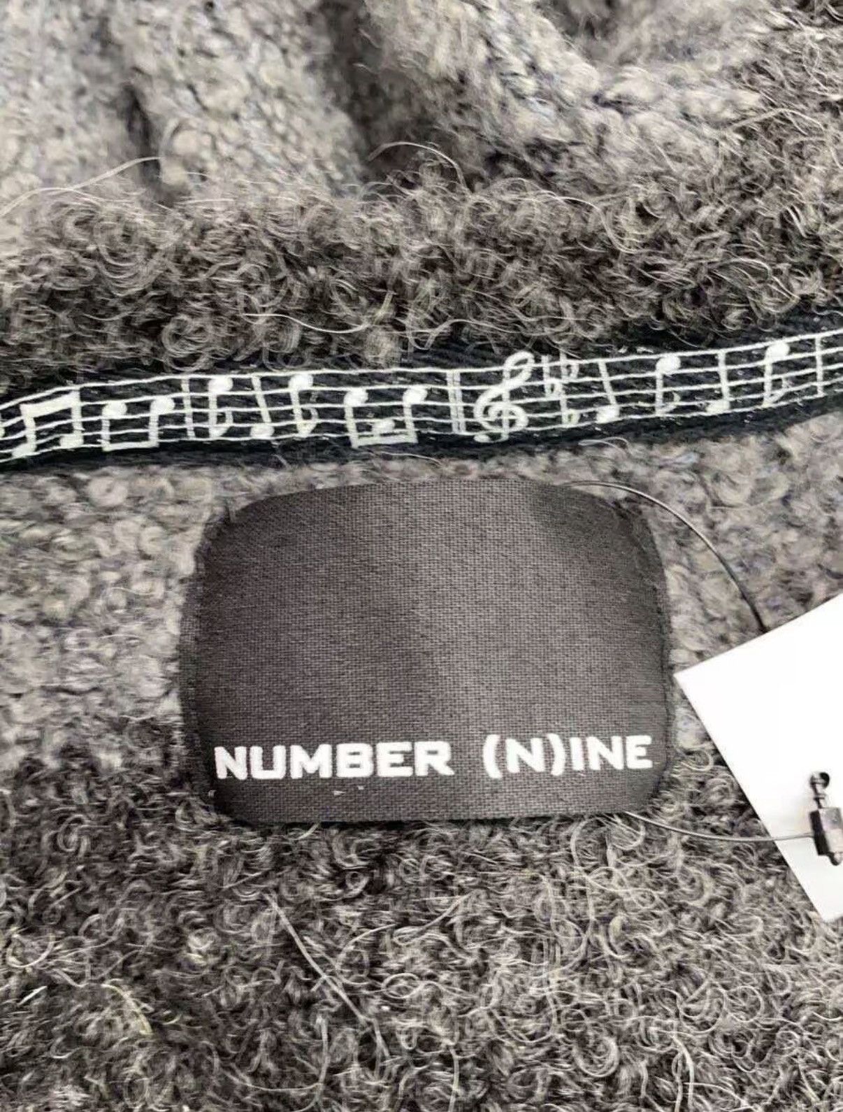 Number (N)ine Cobain Striped Number (N)ine Sweater - Gray Size US L / EU 52-54 / 3 - 4 Thumbnail