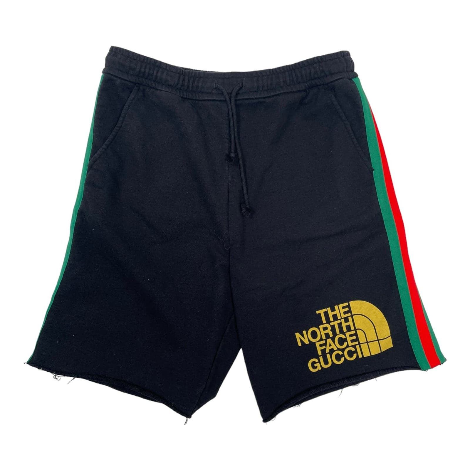 image of Gucci X The North Face Web Print Cotton Shorts, Men's (Size 34)