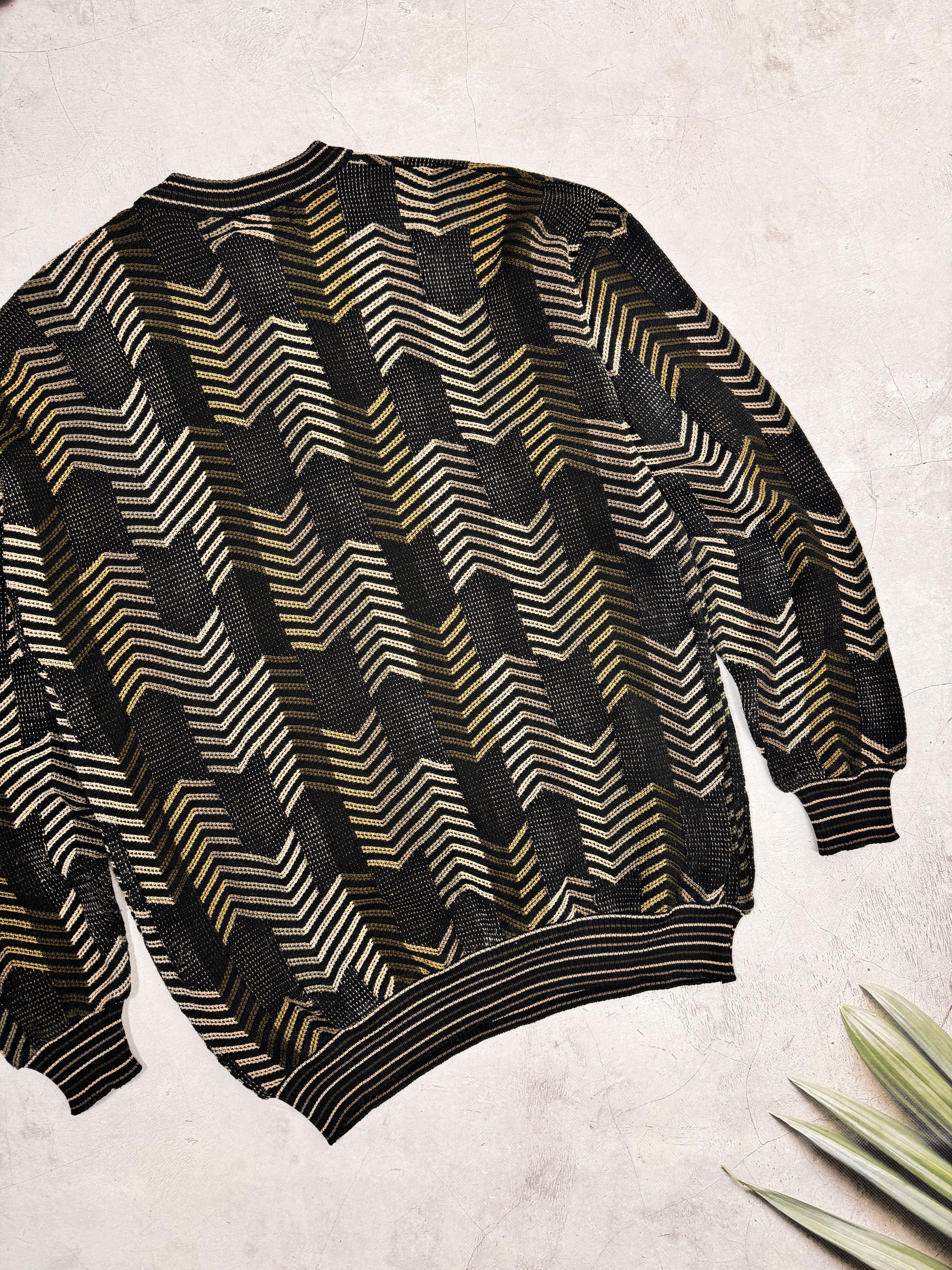 Tundra Canada × Vintage Tundra Canada Sweater Cable Knit Geometric Abstraction Size US L / EU 52-54 / 3 - 12 Thumbnail