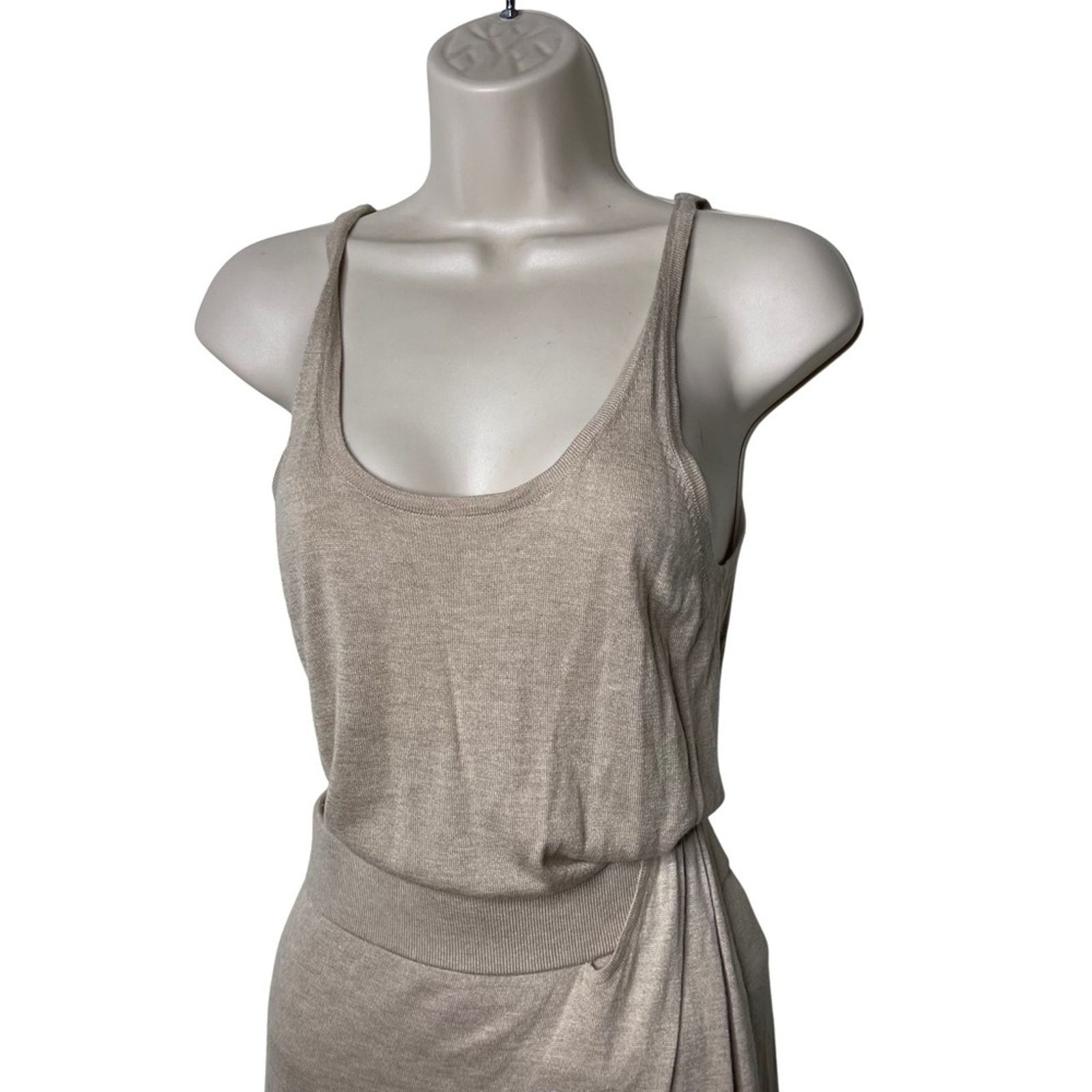 Michael Kors Sand lightweight knit 2 Ps set tank maxi skirt
