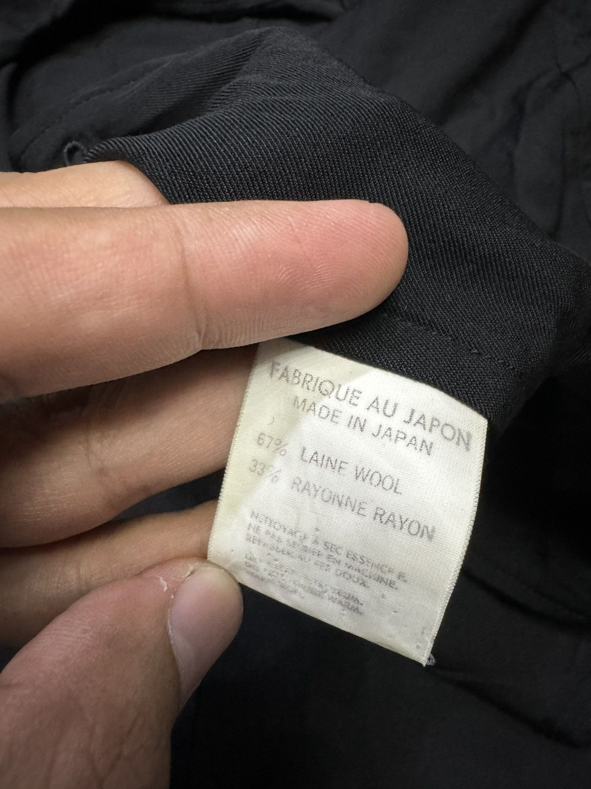 Y's for Men Y'S FOR MEN WOOL RAYON LONG-SLEEVED GABARDINE SHIRT Size US L / EU 52-54 / 3 - 5 Thumbnail