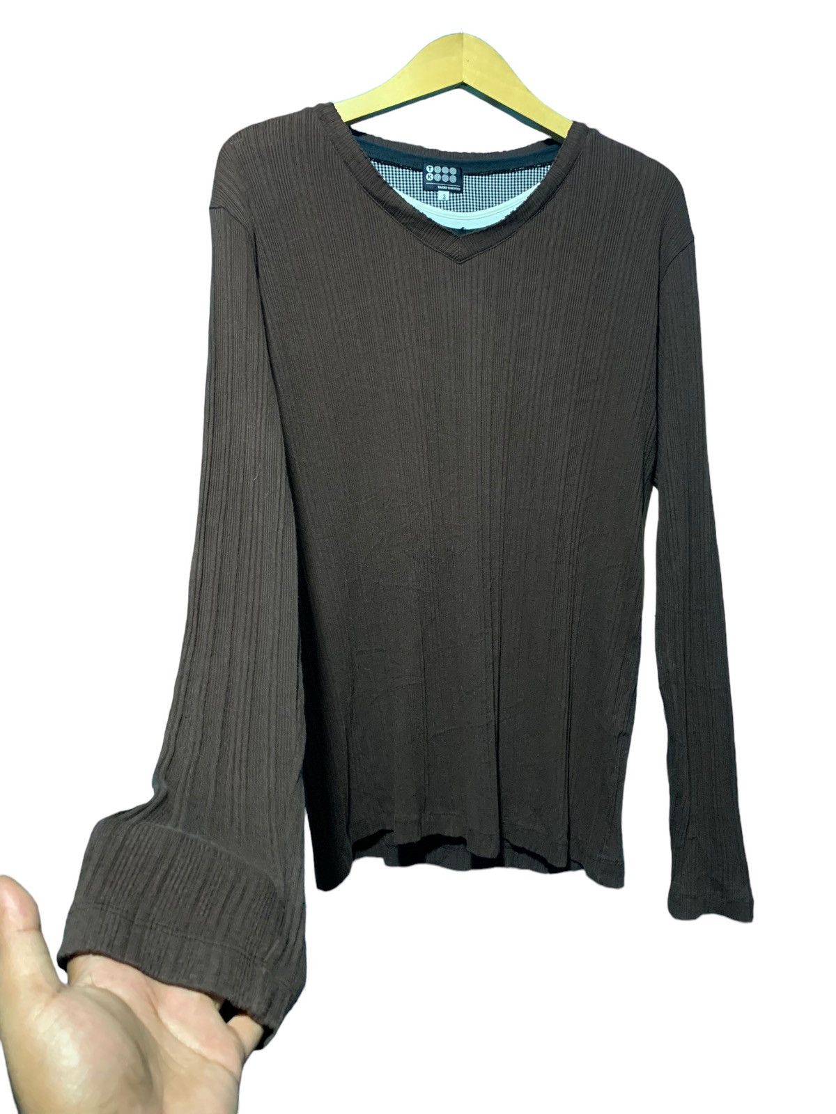 Takeo Kikuchi Y2k Takeo kikuchi triple layer neck gothic ribbed longsleeve Size US M / EU 48-50 / 2 - 4 Thumbnail