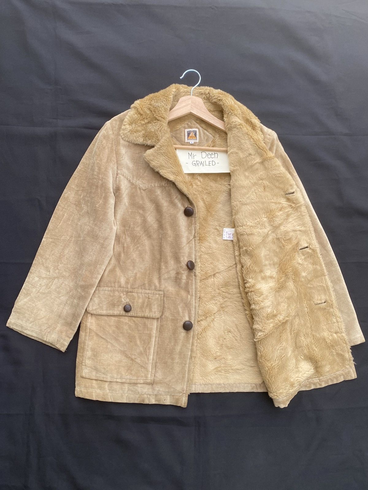 The Real McCoy's Rare Vintage McCoy’s Shearling Jacket Mushroom Buttons Jckt Size US M / EU 48-50 / 2 - 11 Thumbnail