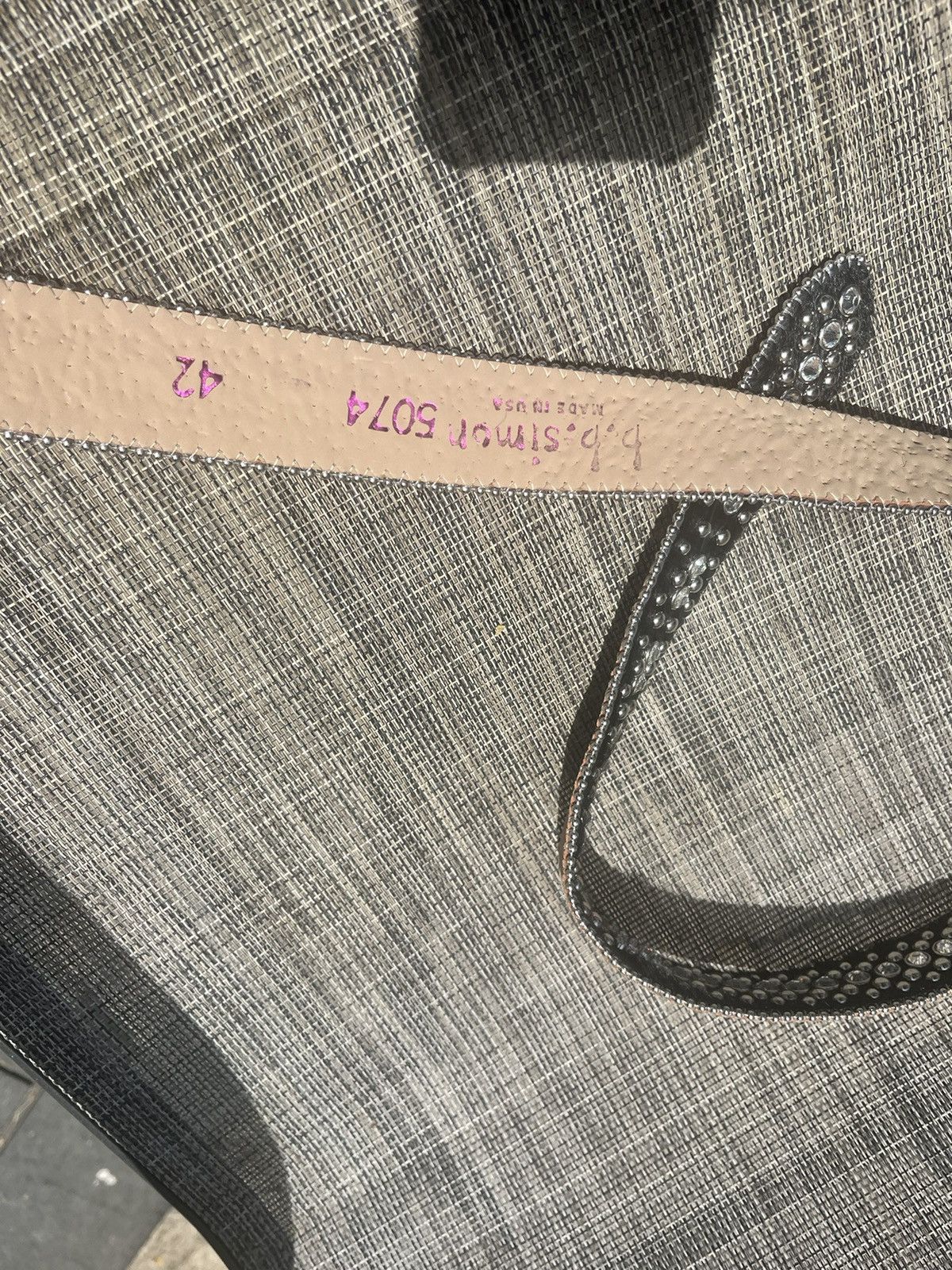 B.B. Simon Bb Simon murder belt Size 42 - 4 Thumbnail