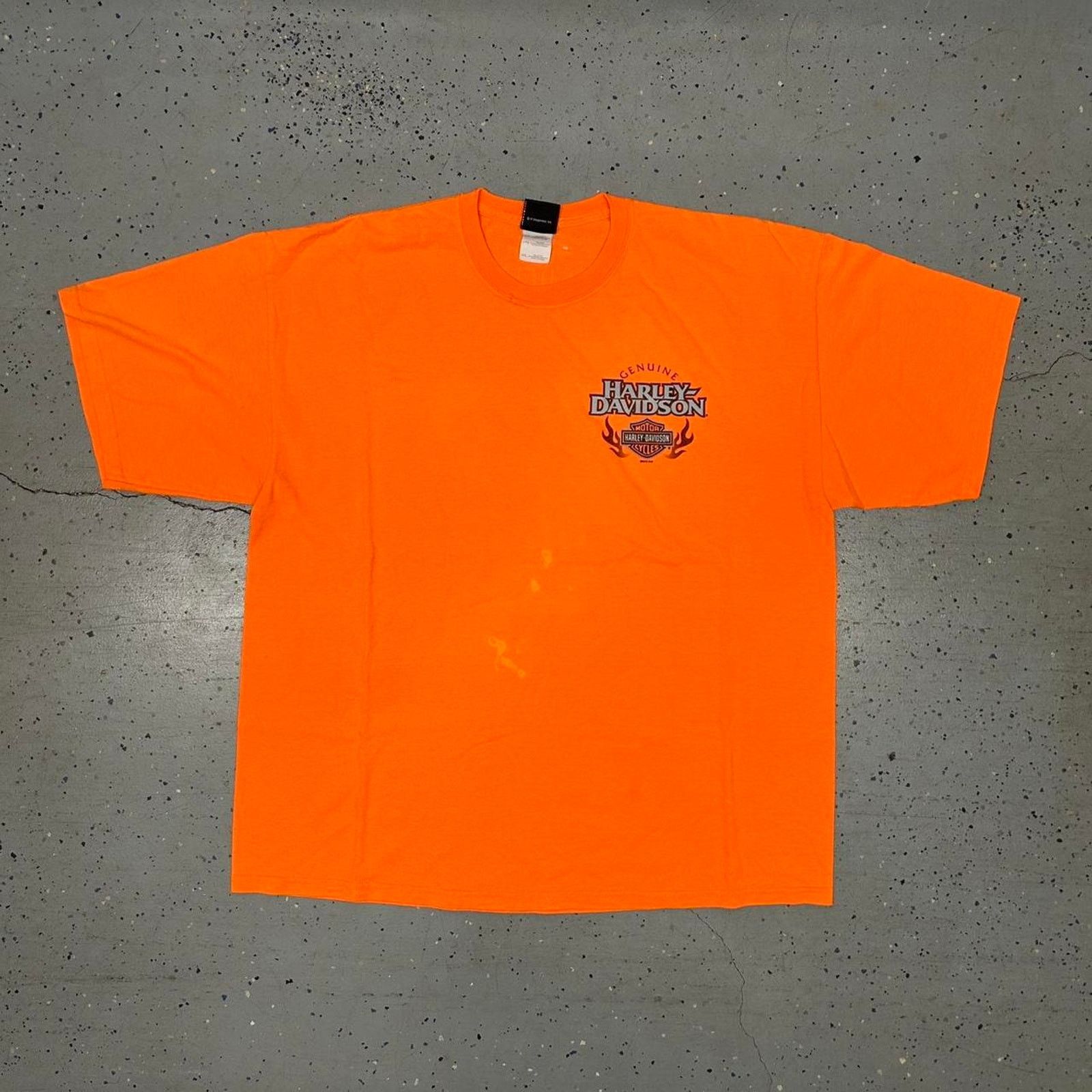 Harley Davidson Y2K Orange Harley Davidson t-shirt Size US XXL / EU 58 / 5 - 3 Thumbnail