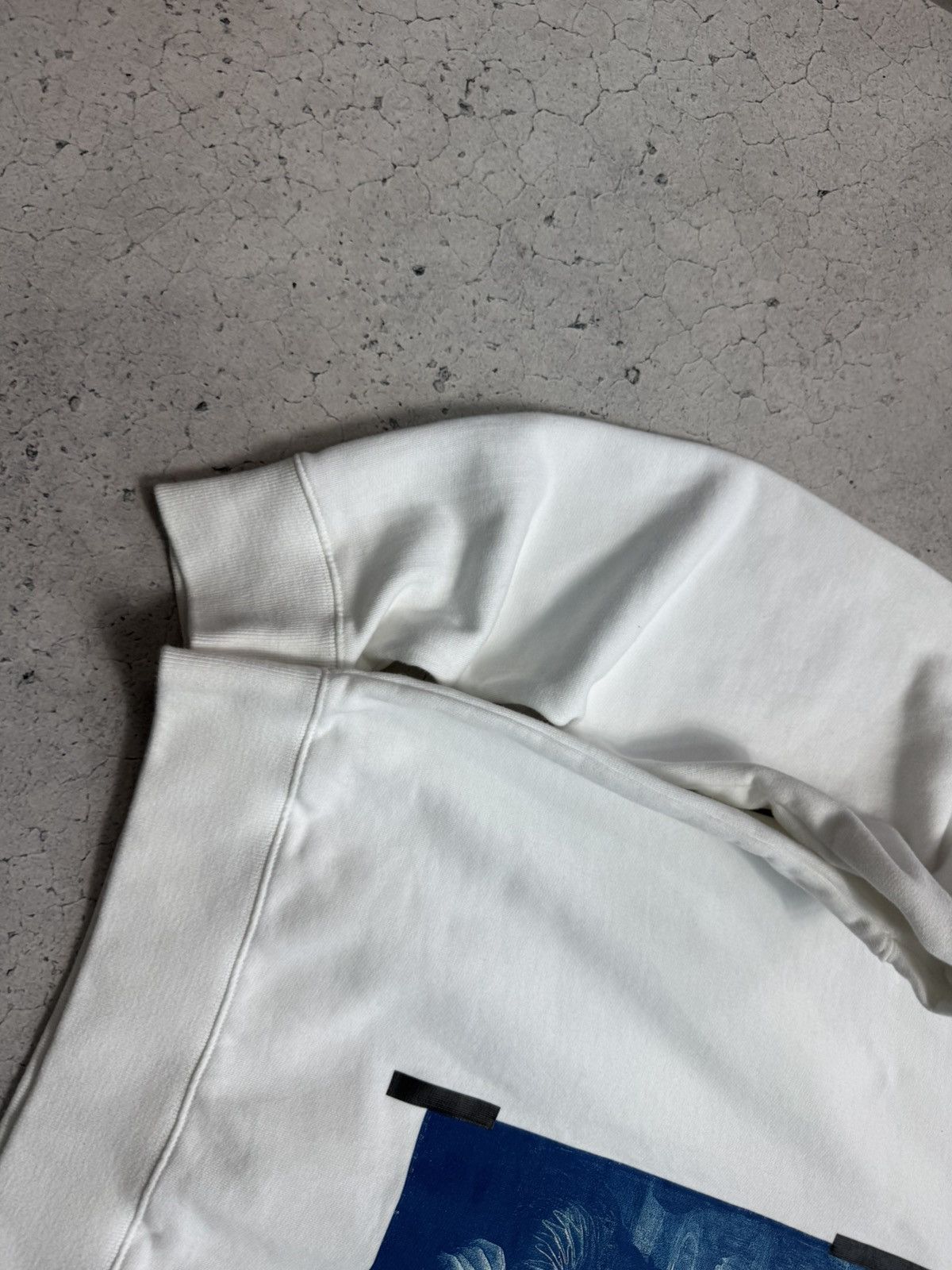 Off-White Off-White Mona Lisa Luxury Big Logo White Sweatshirt Size US L / EU 52-54 / 3 - 3 Thumbnail
