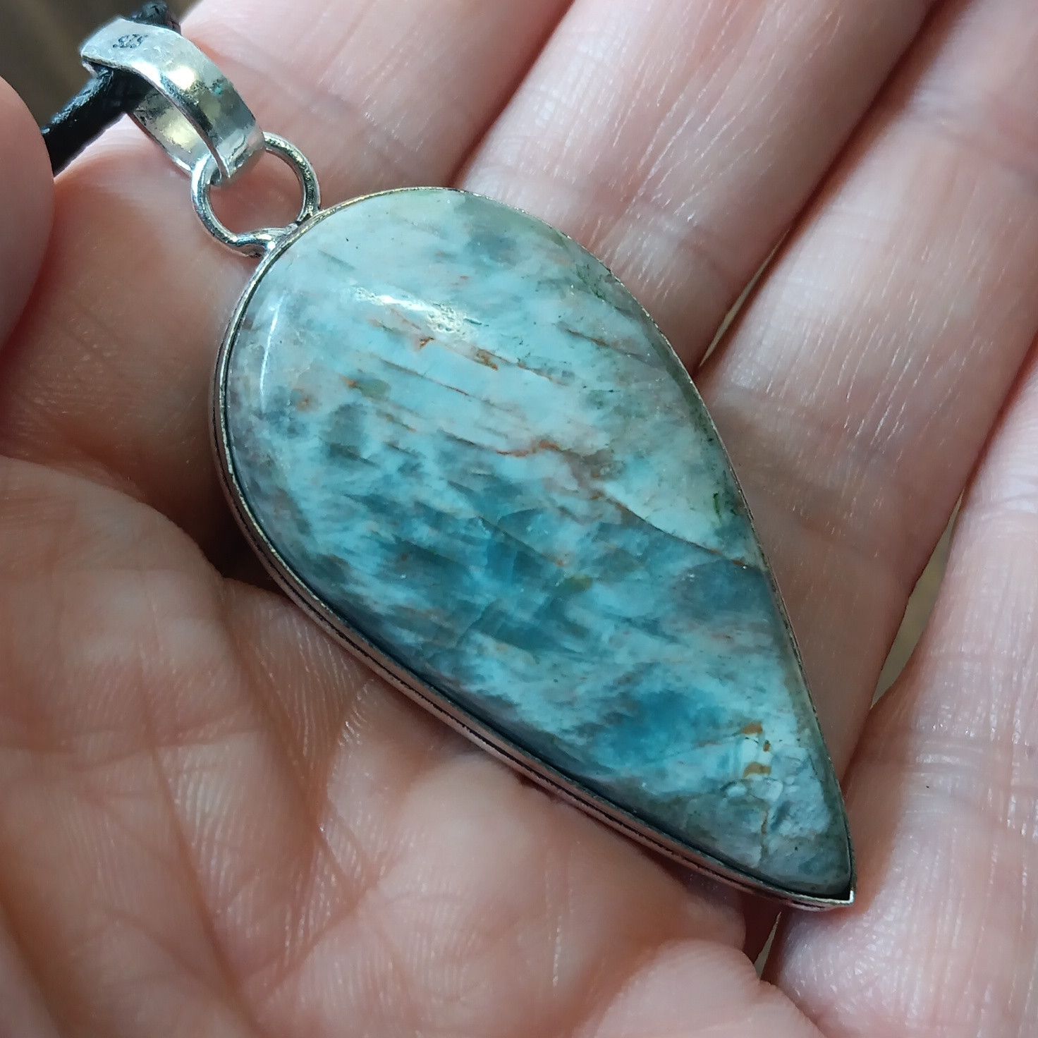 Other Blue Apatite gemstone pendant necklace Size ONE SIZE - 5 Thumbnail