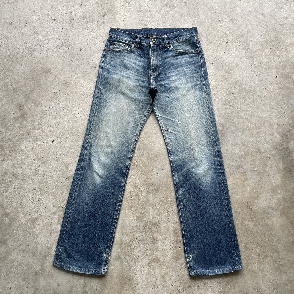 Japanese Brand × Jean × Vintage W32💥 Vintage Japanese StoneWash Jeans Faded Denim Pants Size US 32 / EU 48 - 1 Thumbnail