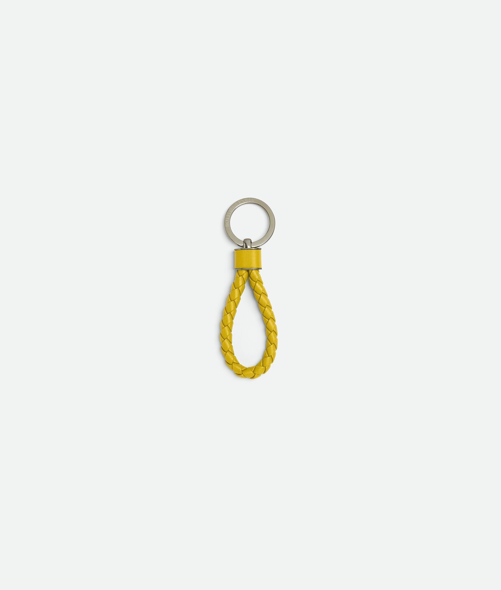 Bottega Veneta o1loc1c0325 Size: OS / 709727 Intreccio Key Ring in Yellow Size ONE SIZE - 1 Thumbnail