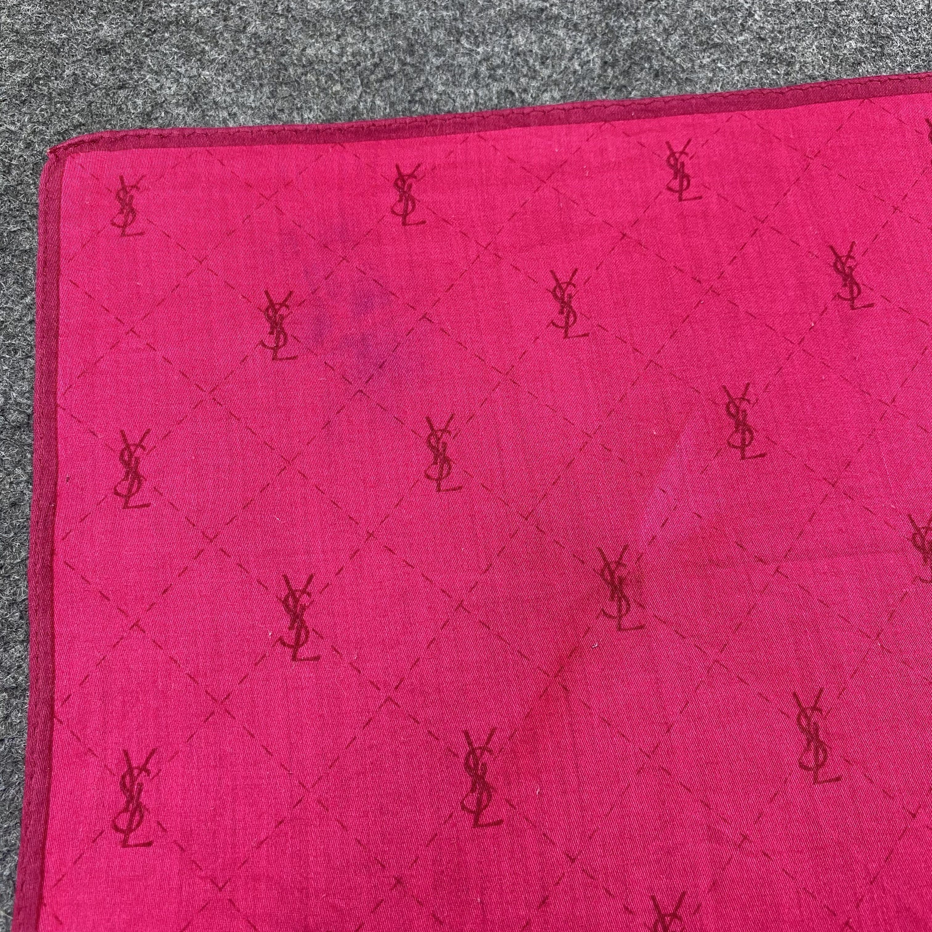 Yves Saint Laurent YSL Handkerchief Neckerchief Bandana-B1938 Size ONE SIZE - 10 Thumbnail