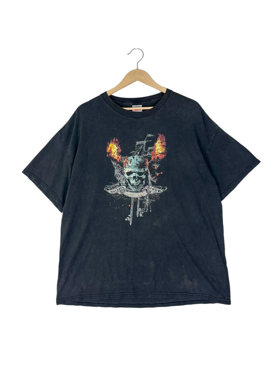 Vintage Vintage Y2K Pirates Of The Caribbean Dead Men Tell No Tales Size US XL / EU 56 / 4 - 1 Thumbnail