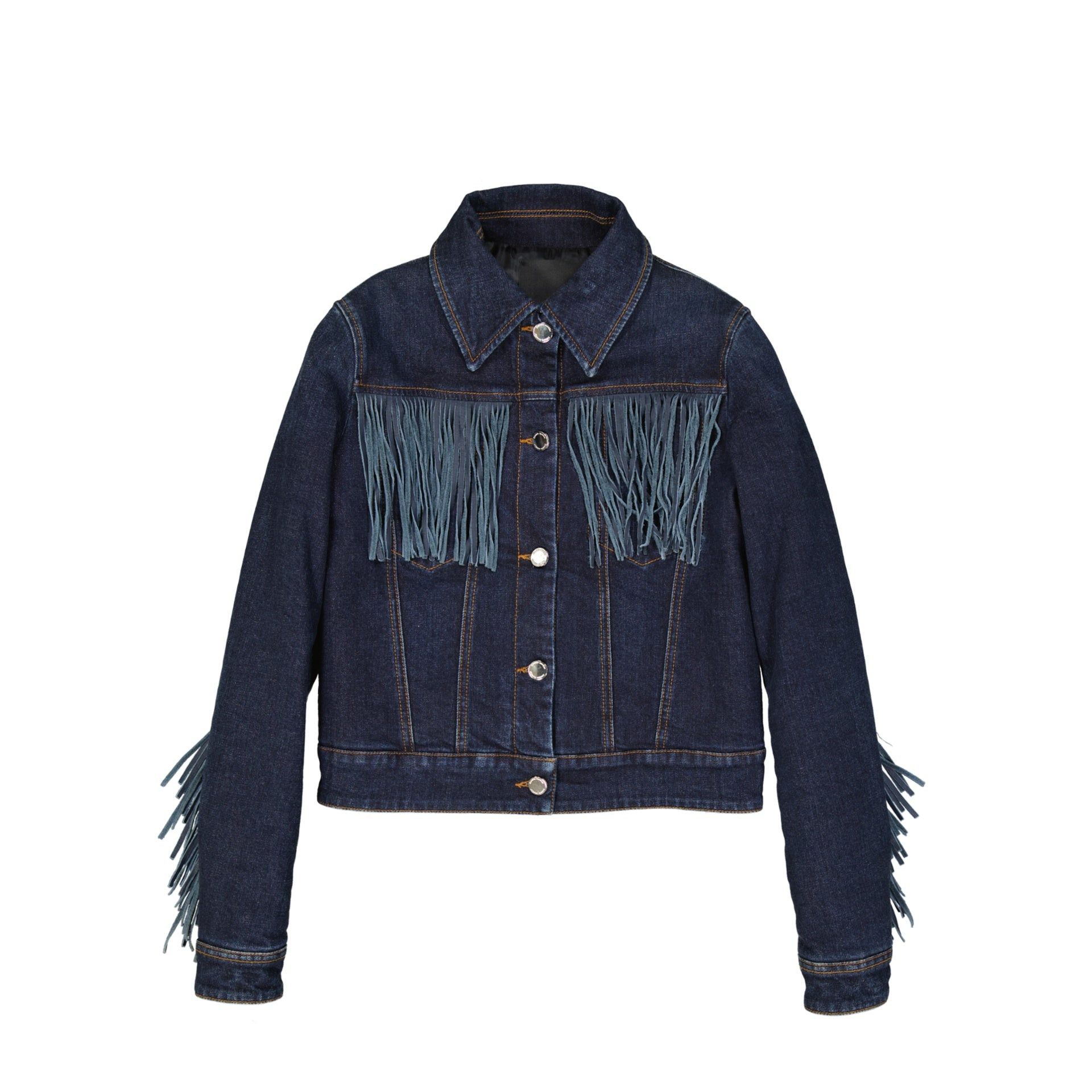 Frankie Morello FRANKIE MORELLO Denim Jacket Size XS / US 0-2 / IT 36-38 - 1 Thumbnail