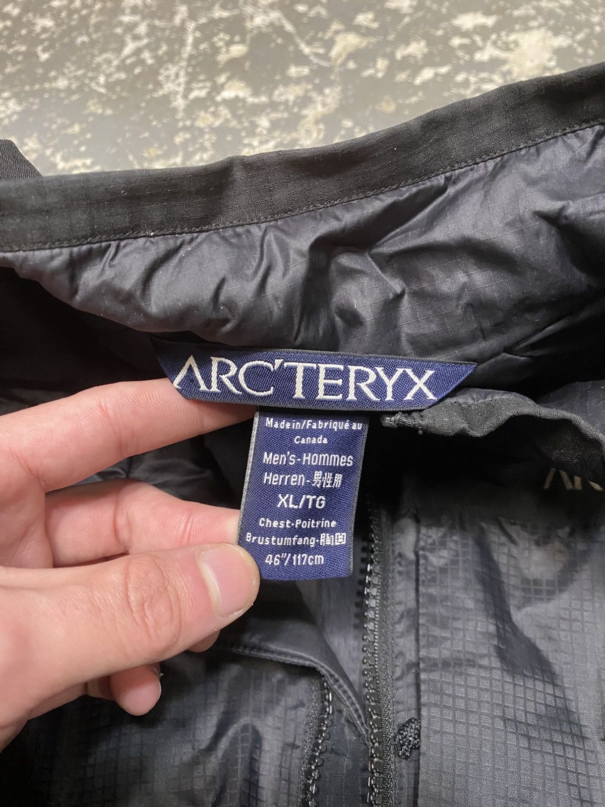 Arc'teryx × Vintage Vintage Arc'teryx PrimaLoft Dryloft Jacket Black Full Zip Size US XL / EU 56 / 4 - 4 Thumbnail