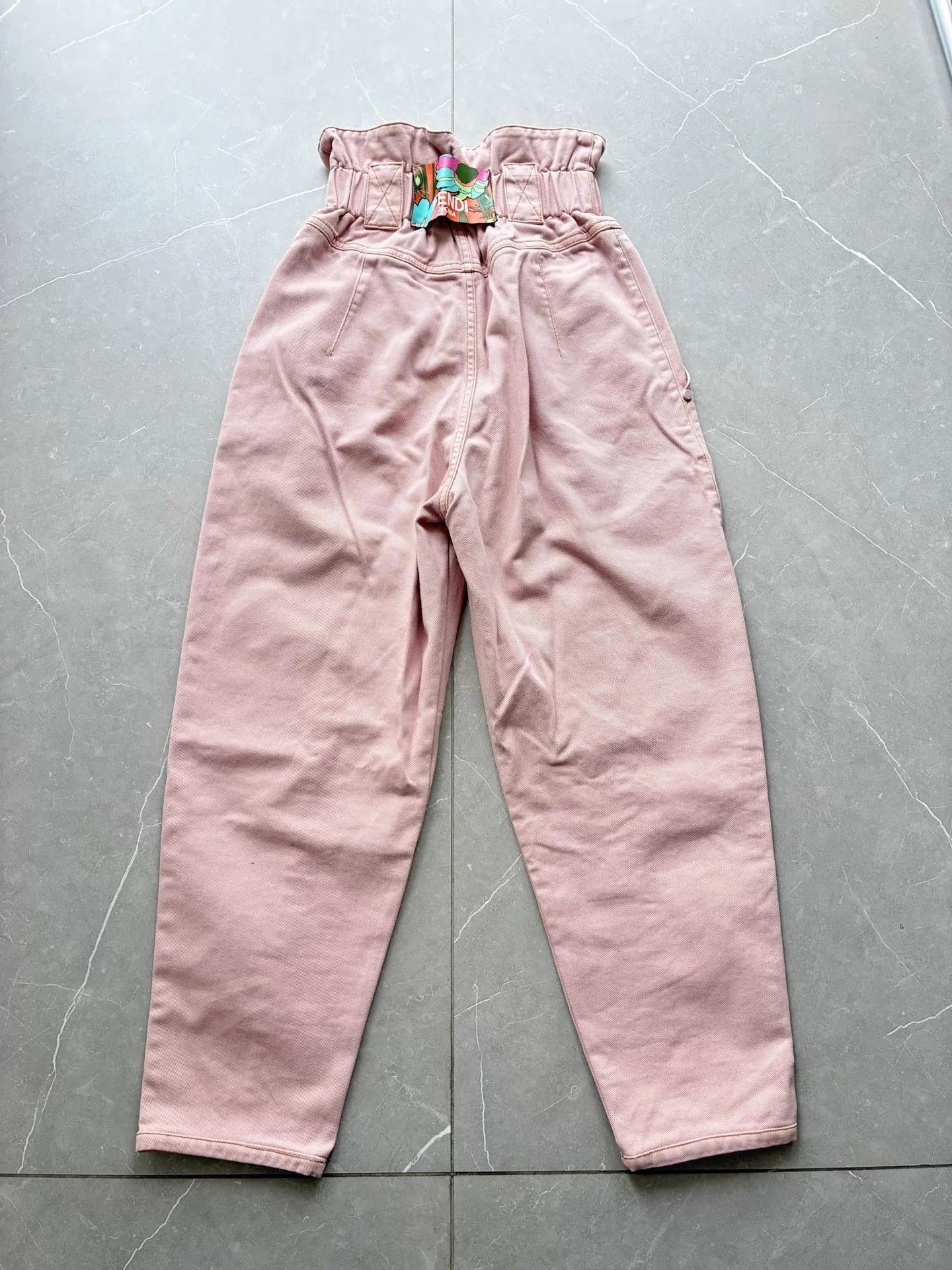 Fendi FENDI Pink High-Waist Bloom Pants Women's 36 Size 25" / US 0 / IT 36 - 3 Thumbnail