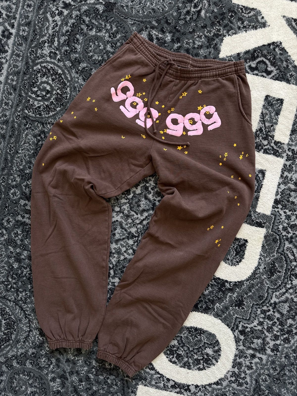 Pre-owned Spider Worldwide Sp5der Classic Sweatpant Brown