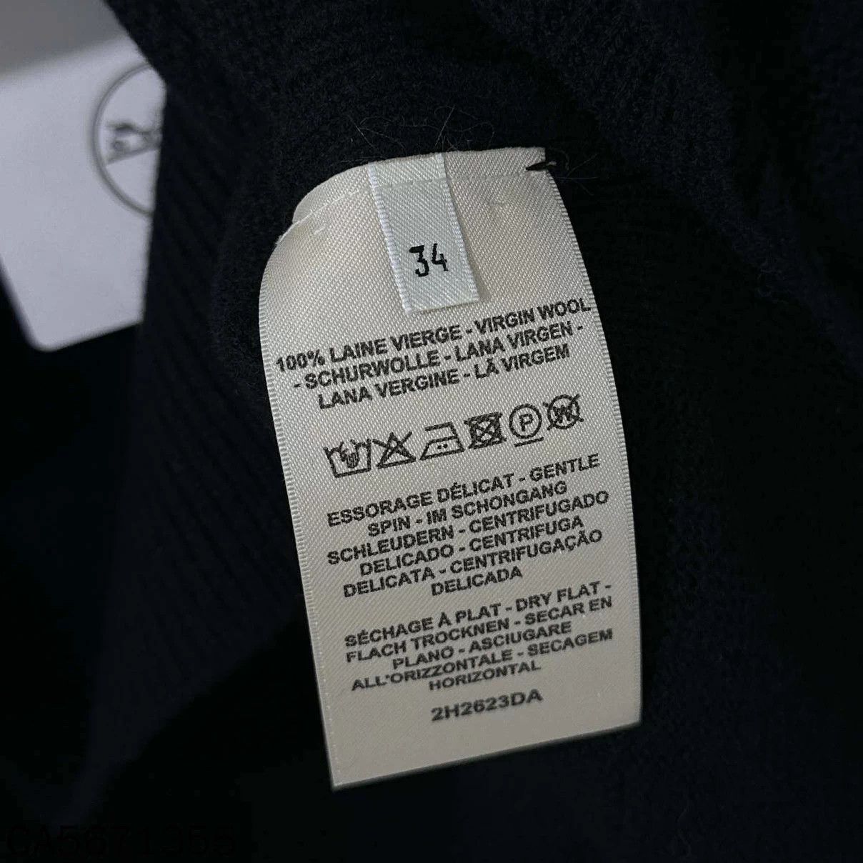 Hermes HERMES new black pattern wool sweater size 34 Size XS / US 0-2 / IT 36-38 - 5 Thumbnail