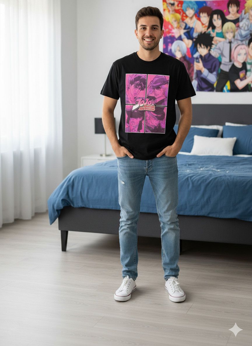 Anime Jojo Bizarre Adventure anime shirt Size US L / EU 52-54 / 3 - 1 Thumbnail