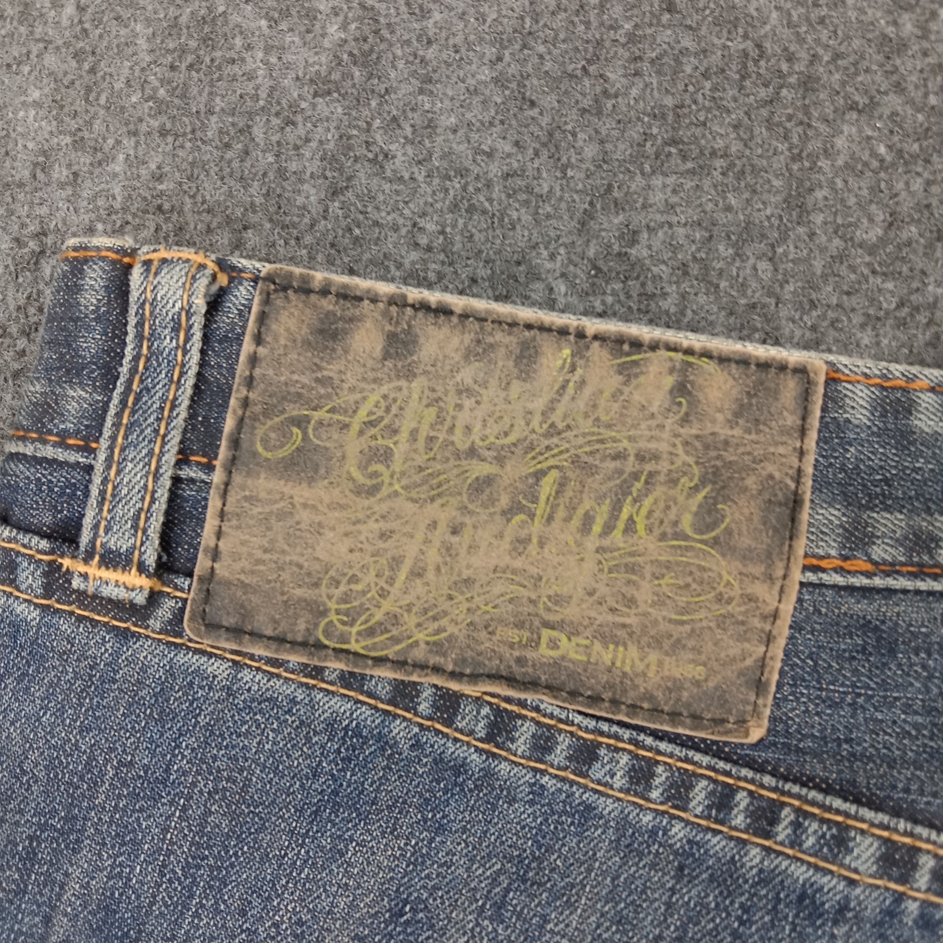 Christian Audigier × Ed Hardy × Vintage Ed Hardy Christian Audugier Custom Logo Jeans Size US 31 - 3 Thumbnail