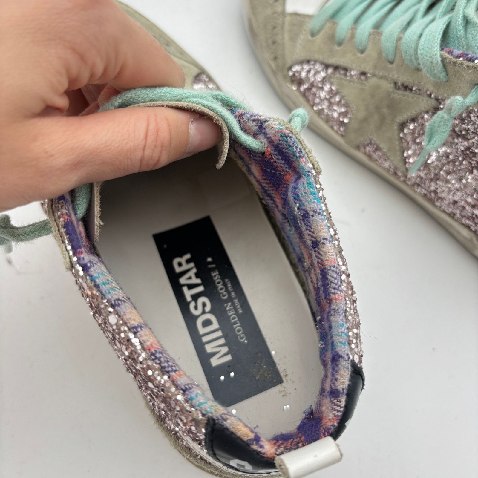 Golden Goose Golden Goose Glitter Midstar Shoes Sneakers Women's 37 US 7 Size US 7 / IT 37 - 14 Thumbnail