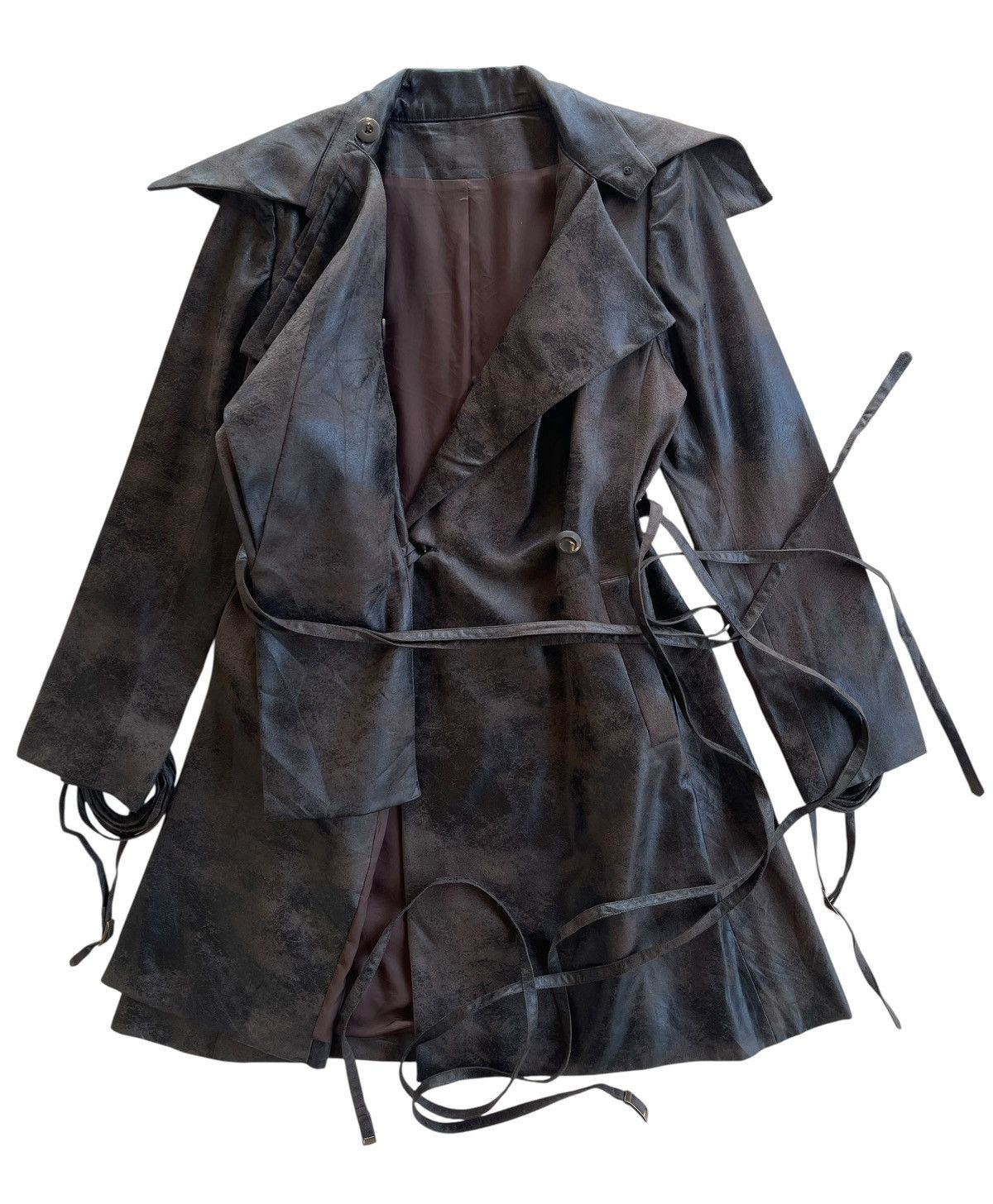 Japanese Brand Luxury Anndrhomme Moleskine Trench Coat Size S / US 4 / IT 40 - 3 Thumbnail