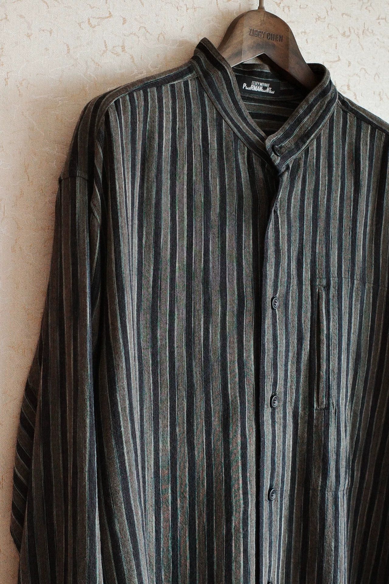 Issey Miyake Issey Miyake Permanente 80s Rayon-Wool Mix Shirt M Size US M / EU 48-50 / 2 - 4 Thumbnail