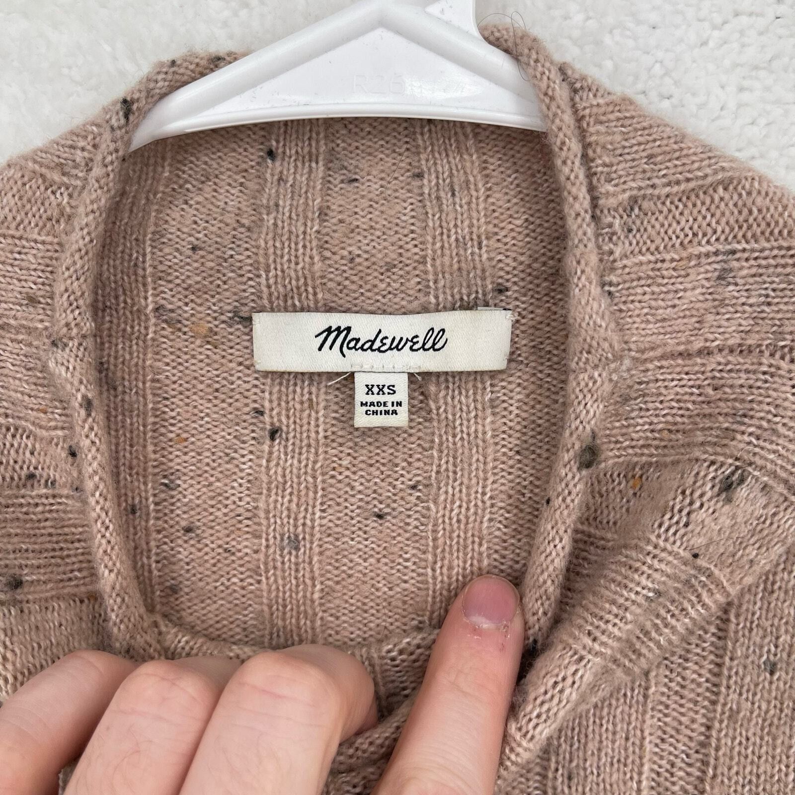 Madewell Madwell XXS Donegal Evercrest Turtleneck Knit Sand Bodycon Size XXS / US 00 / IT 34 - 5 Thumbnail