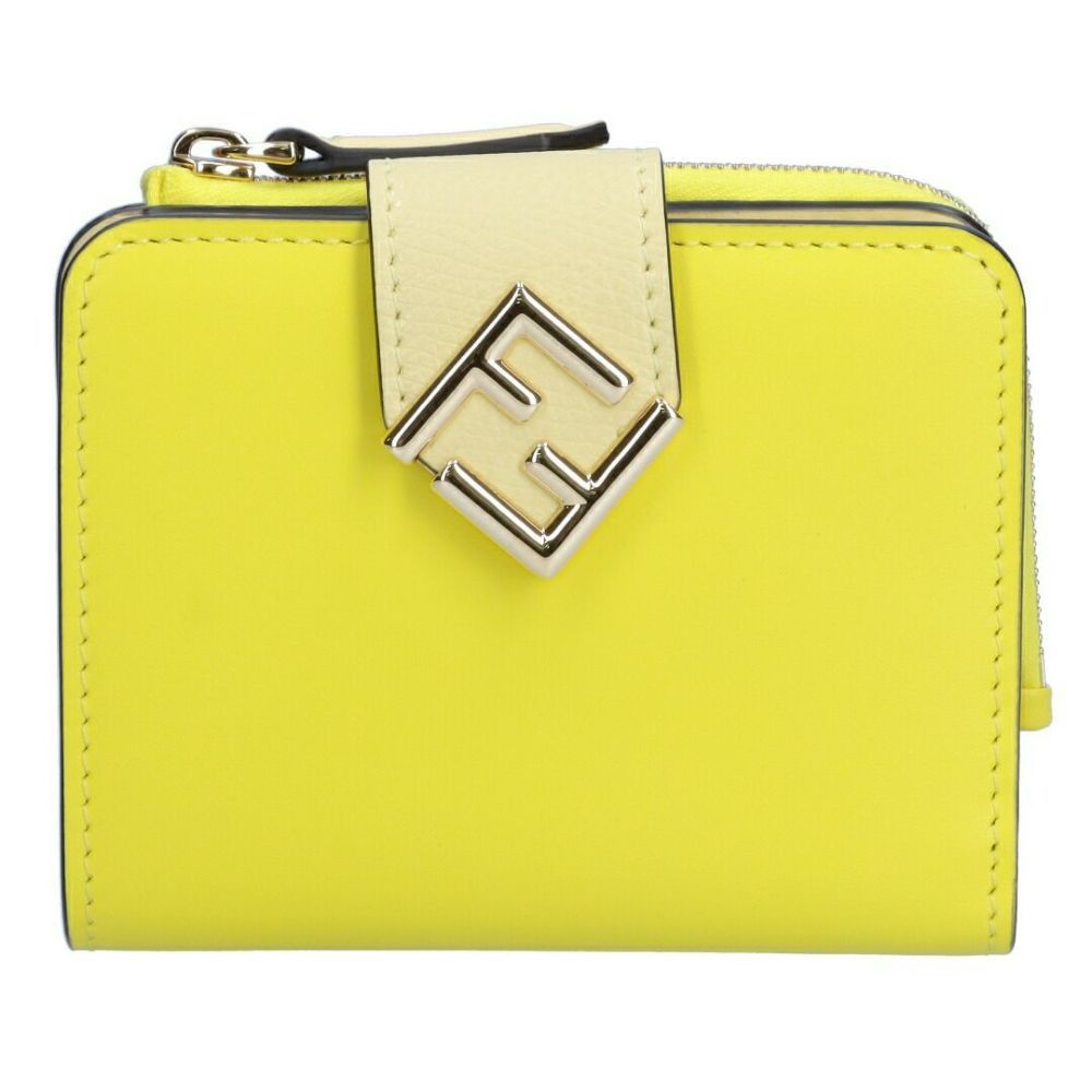 Fendi o1s1wg111125 Size: OS/ Ff Diamonds Wallet in Yellow Size ONE SIZE - 1 Thumbnail