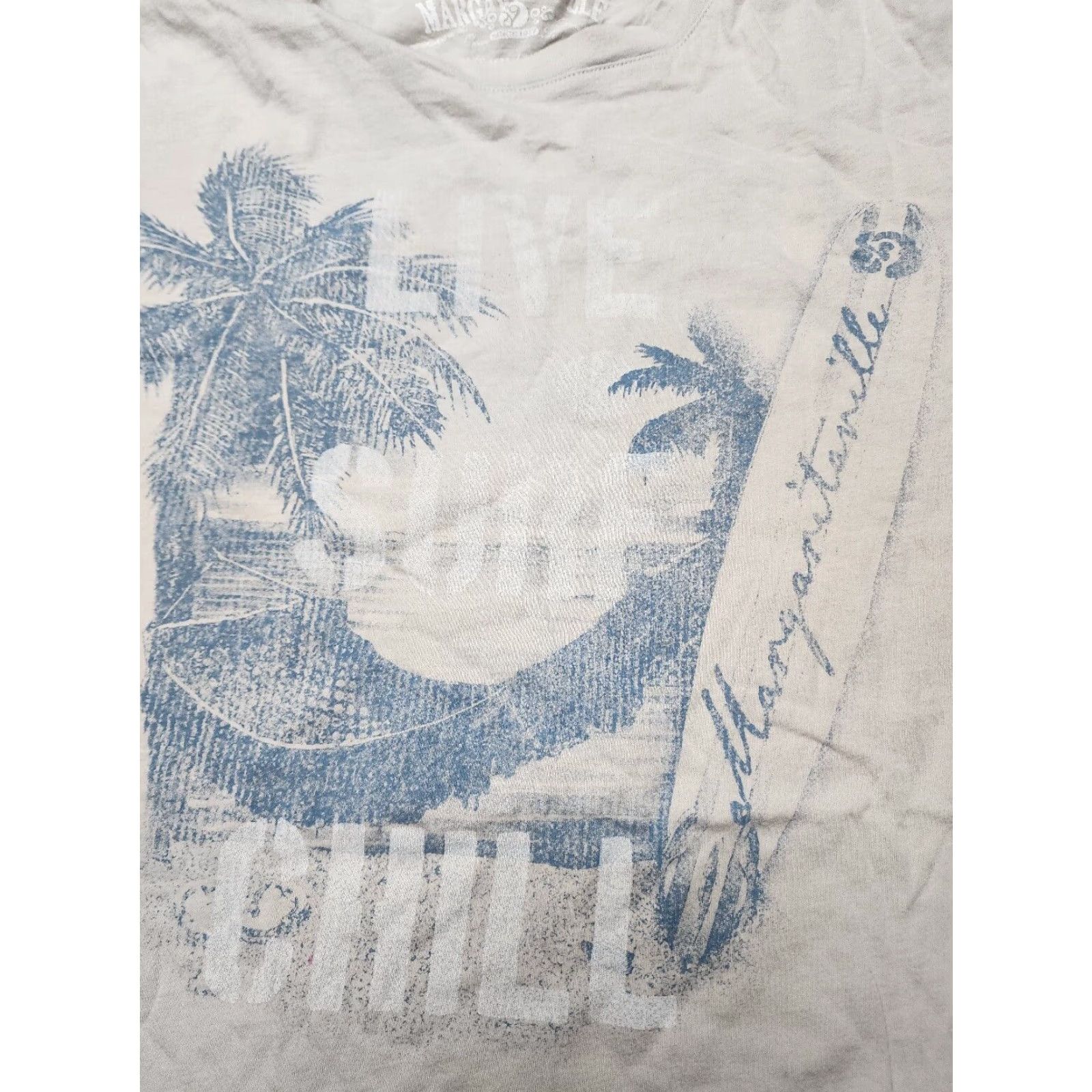 Vintage Margaritaville Shirt Mens 2XL Graphic T Shirt Palm Trees Live Surf Chill Distressed BK Size US XXL / EU 58 / 5 - 2 Thumbnail