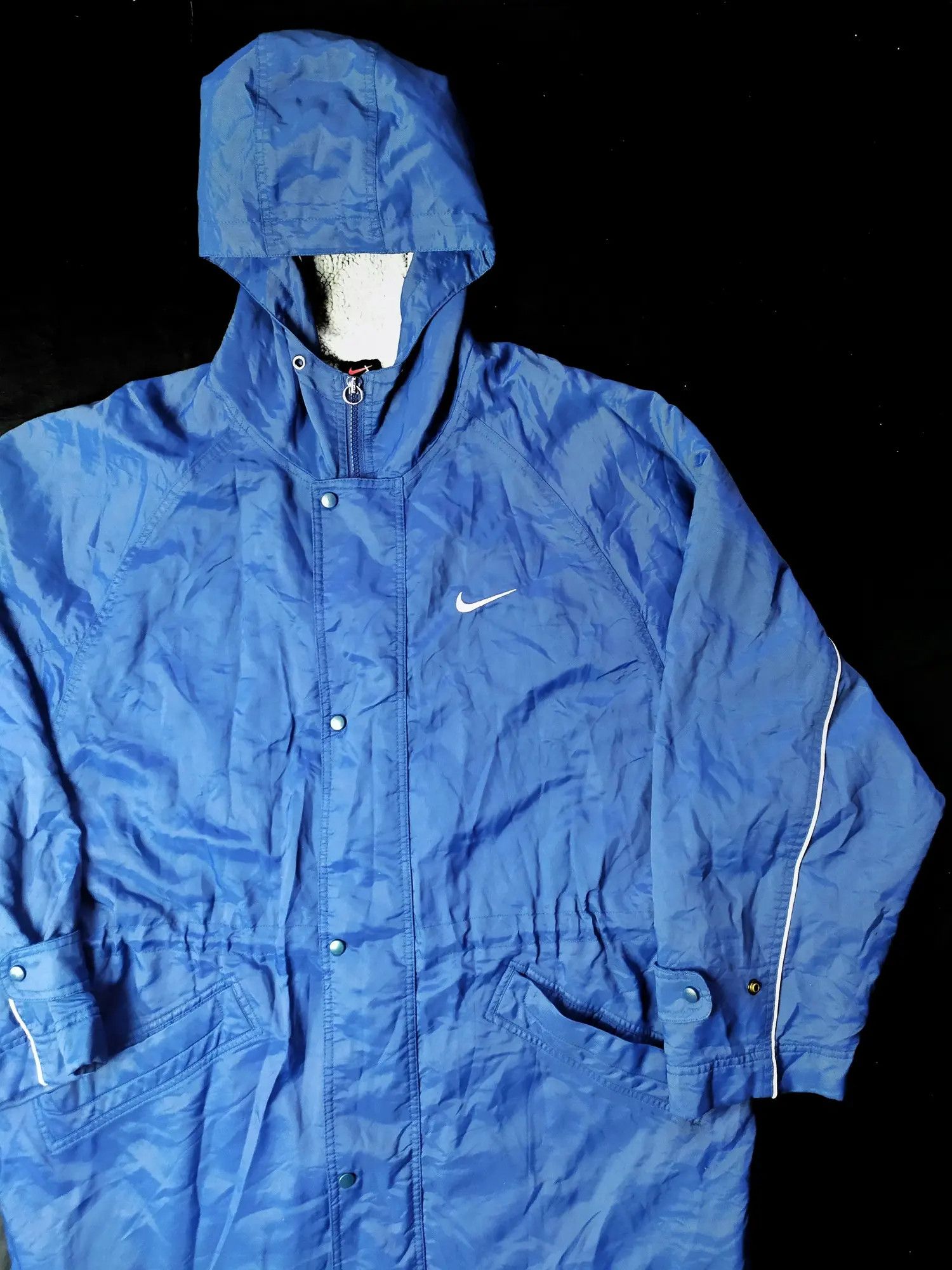 Japanese Brand × Nike Vintage Nike Parkas Long Jacket Mini Swoosh Size US L / EU 52-54 / 3 - 5 Thumbnail