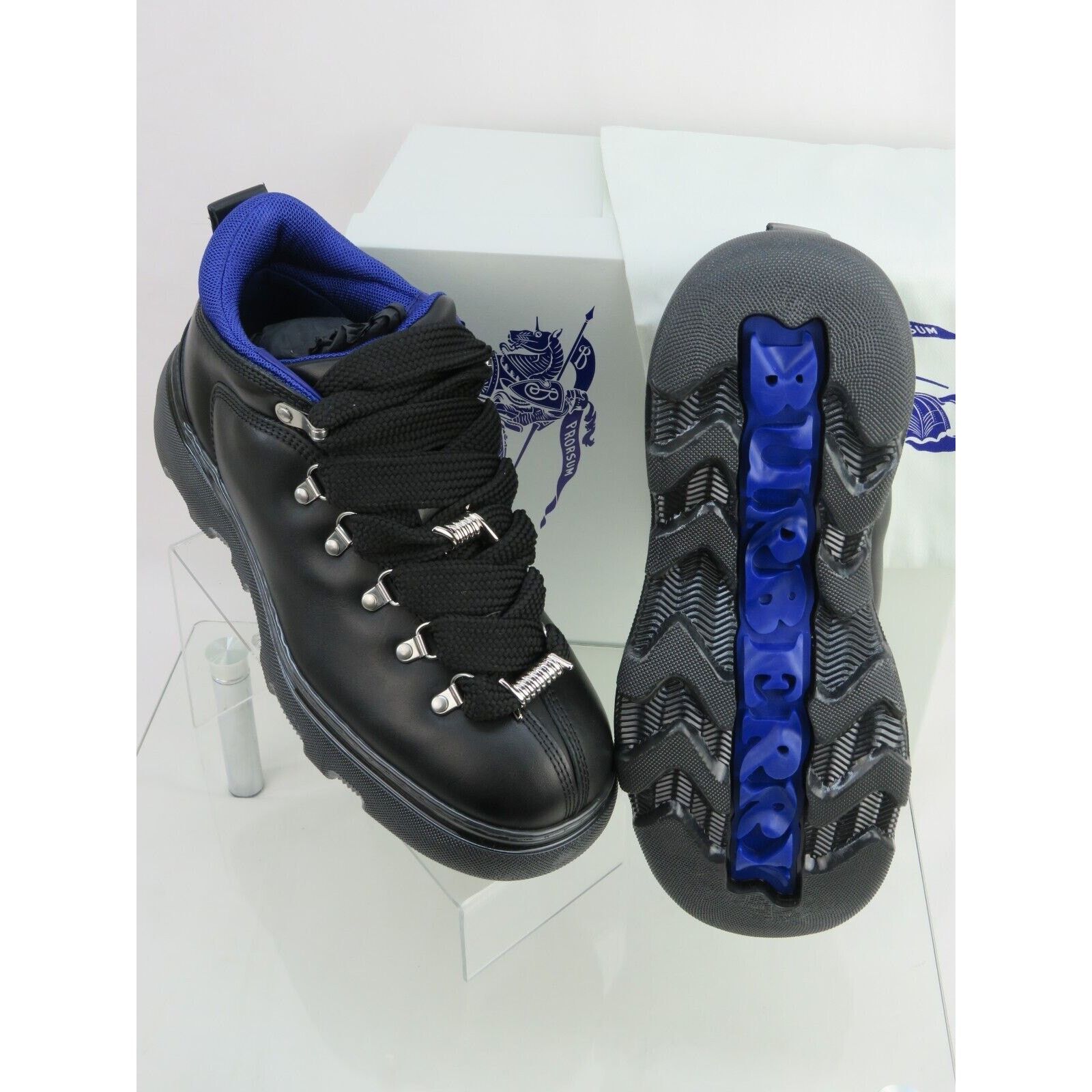 Burberry BURBERRY TREK BLACK LEATHER LACE HIKING BOOTS US 13 46 ITL Size US 13 / EU 46 - 19 Thumbnail