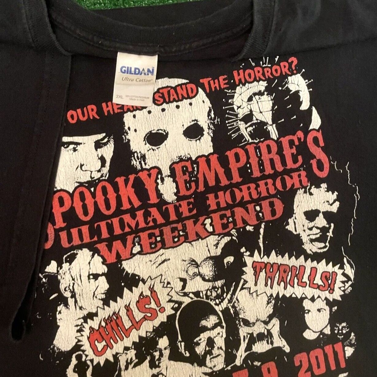 Vintage VINTAGE 90s Y2K Horror Convention Freddy Jason Pinhead 2011 VTG Shirt Mens XXL Size US XXL / EU 58 / 5 - 2 Thumbnail