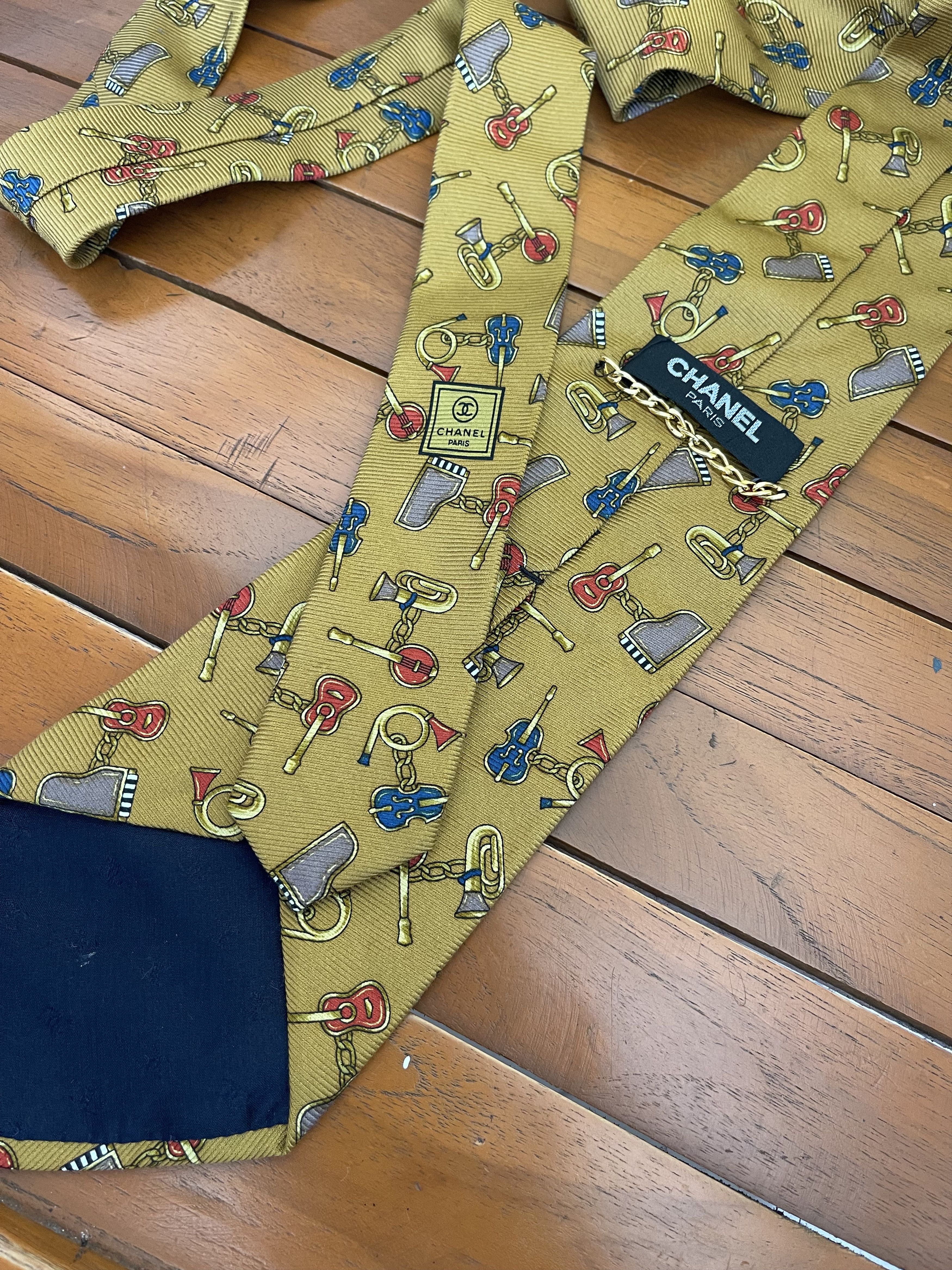 Chanel Vintage Chanel Neckties Made in Italy Size ONE SIZE - 1 Thumbnail