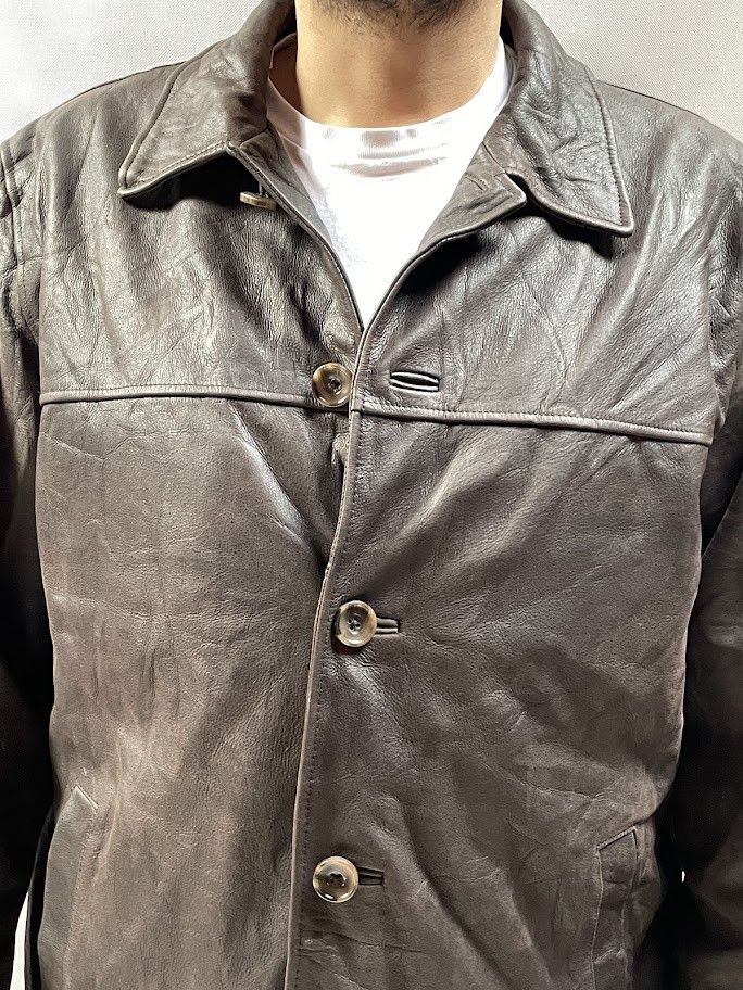 Eddie Bauer × Genuine Leather vintage Y2K Eddie Bauer genuine leather parka jacket Size US XL / EU 56 / 4 - 3 Thumbnail