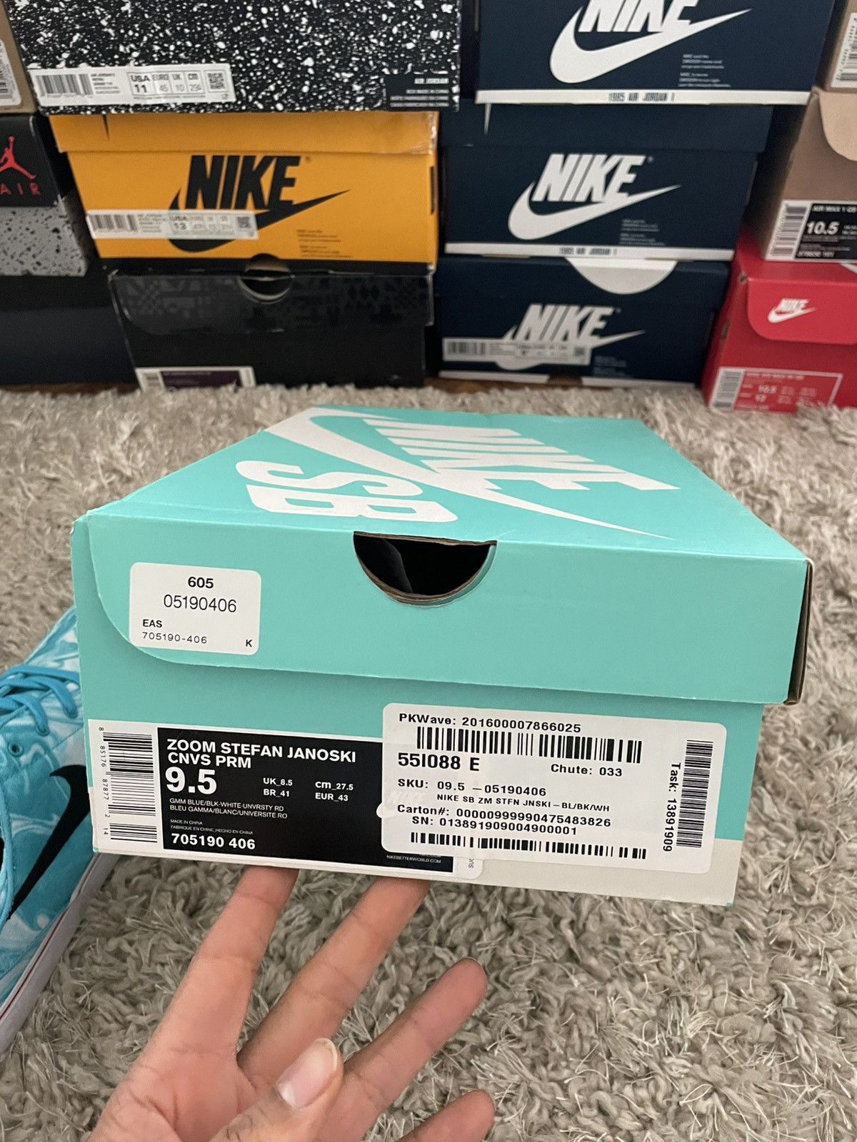 Nike SB Nike Zoom Stefan Janoski CNVS PRM Blue Size US 9.5 / EU 42-43 - 11 Thumbnail