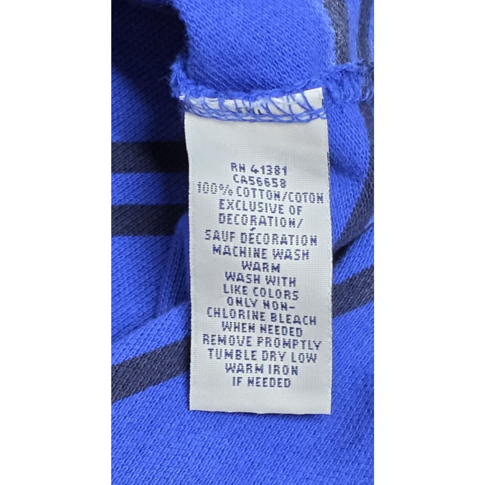 Polo Ralph Lauren Polo Ralph Lauren Short Sleeve Shirt Men L Blue Stripe Orange Pony Pique Shirt Mens Striped Polo, 100% Cotton, Classic Fit, Blue Size US L / EU 52-54 / 3 - 7 Thumbnail